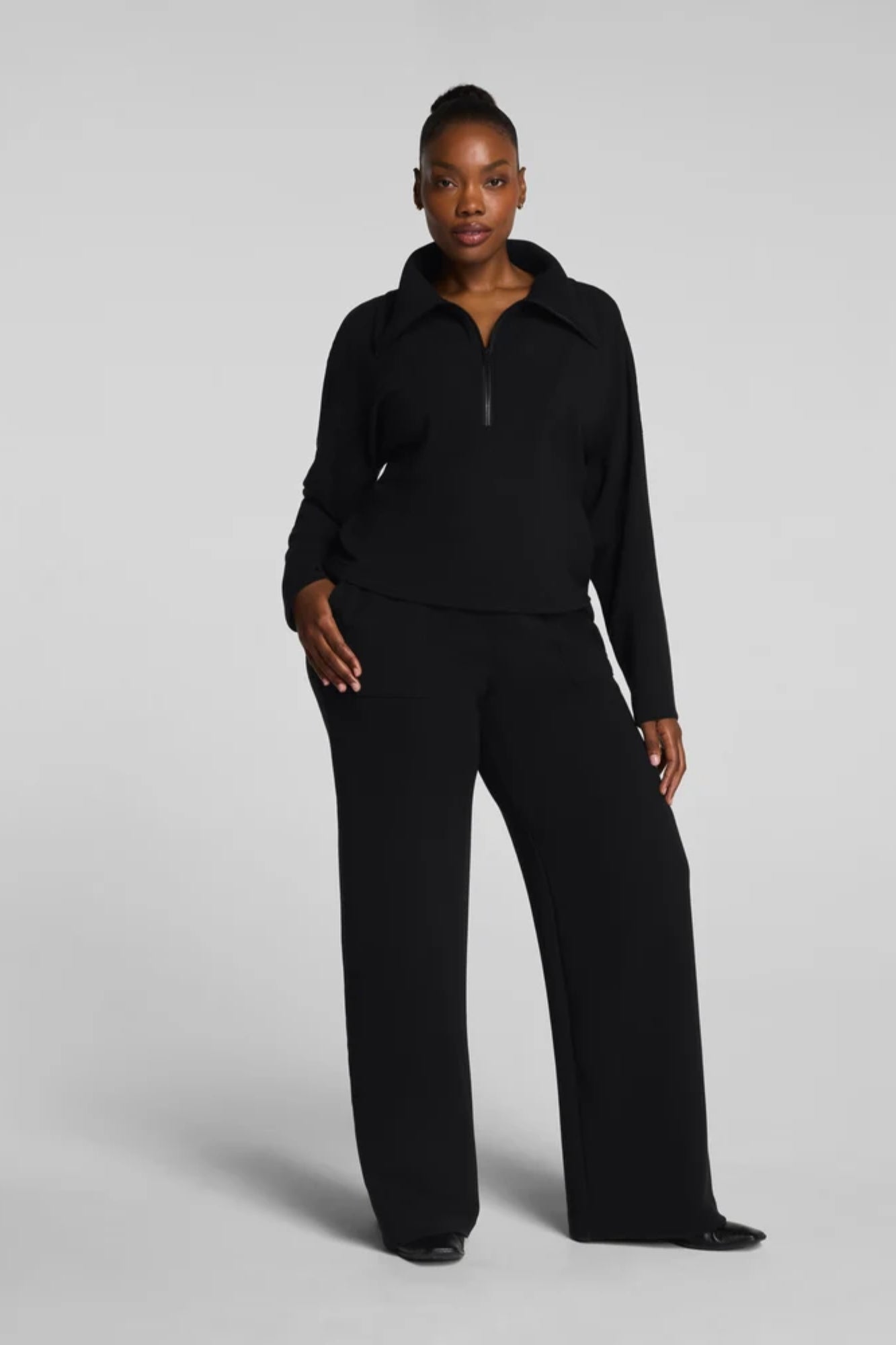 French Rib Wide Leg Pant