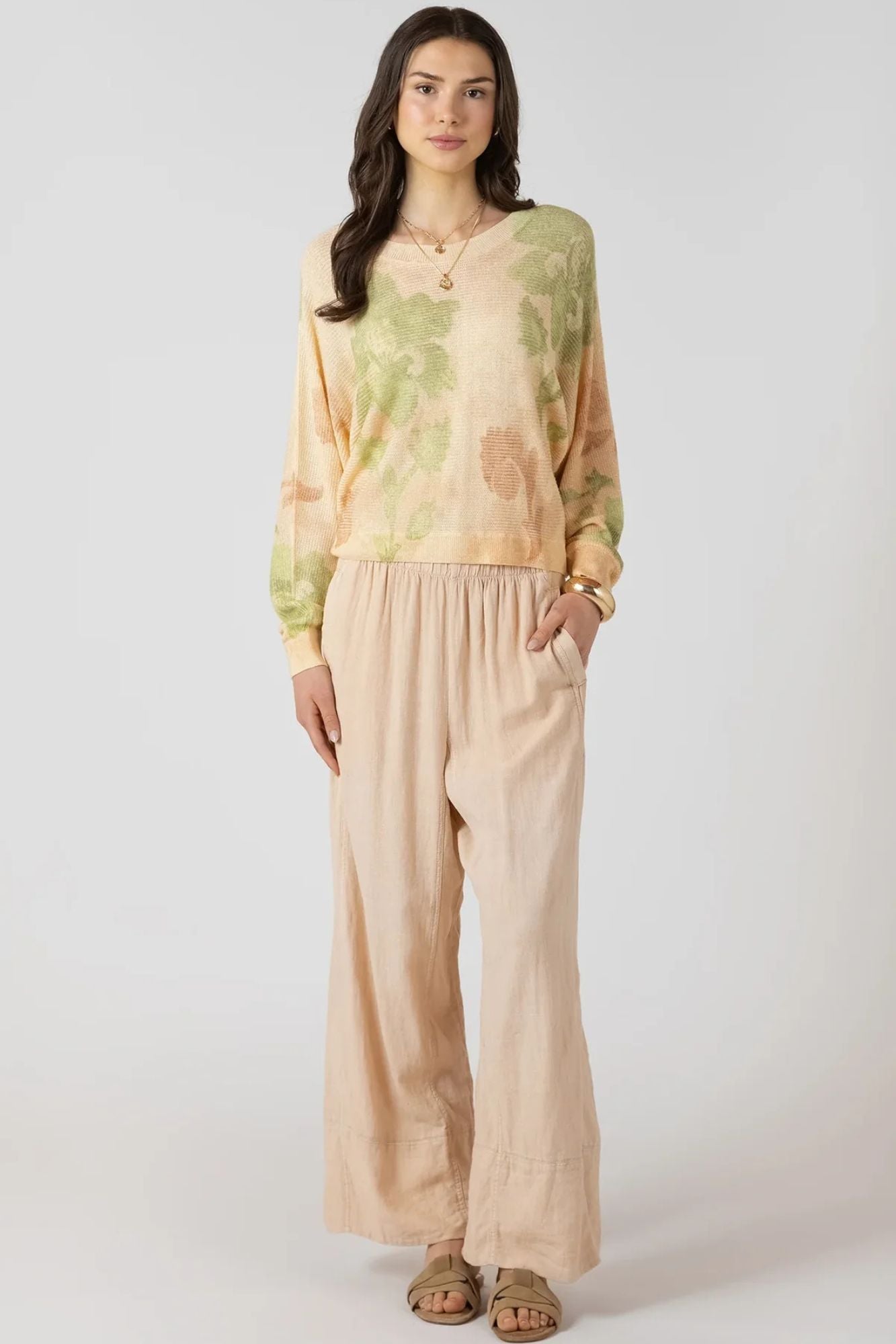 Wide Leg Linen Pant