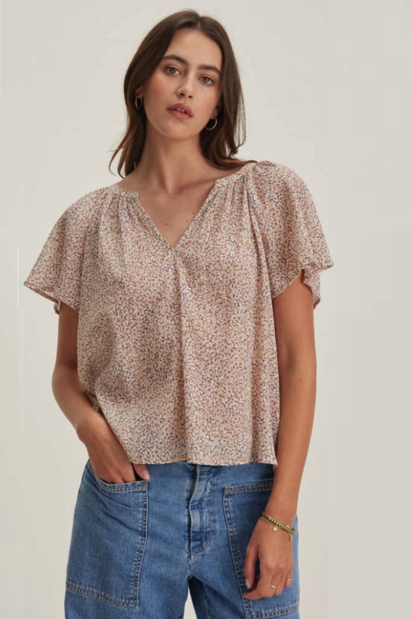 Park Crinkle Gauze Top
