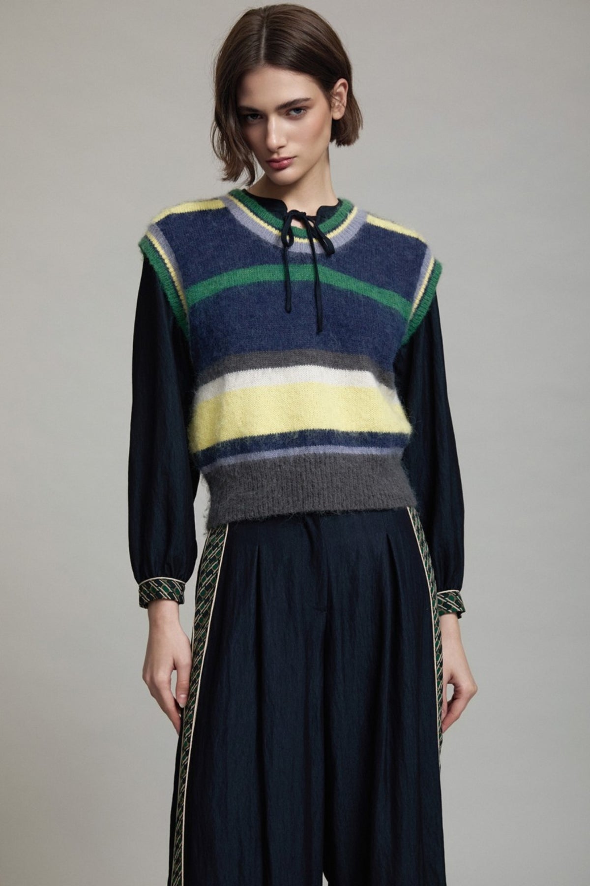 Stripe Knit Vest