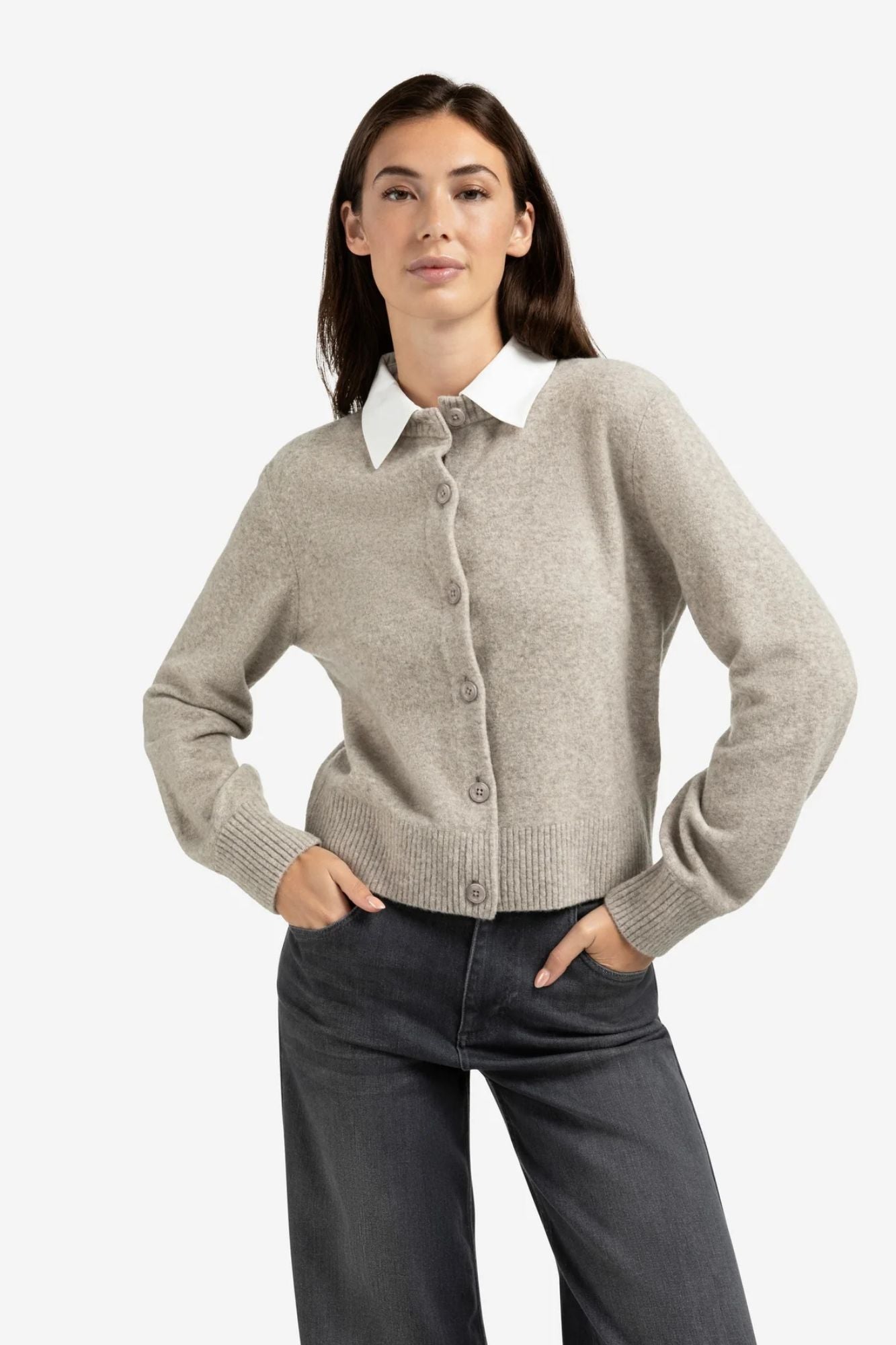 Cardigan WIth Detatchable Collar