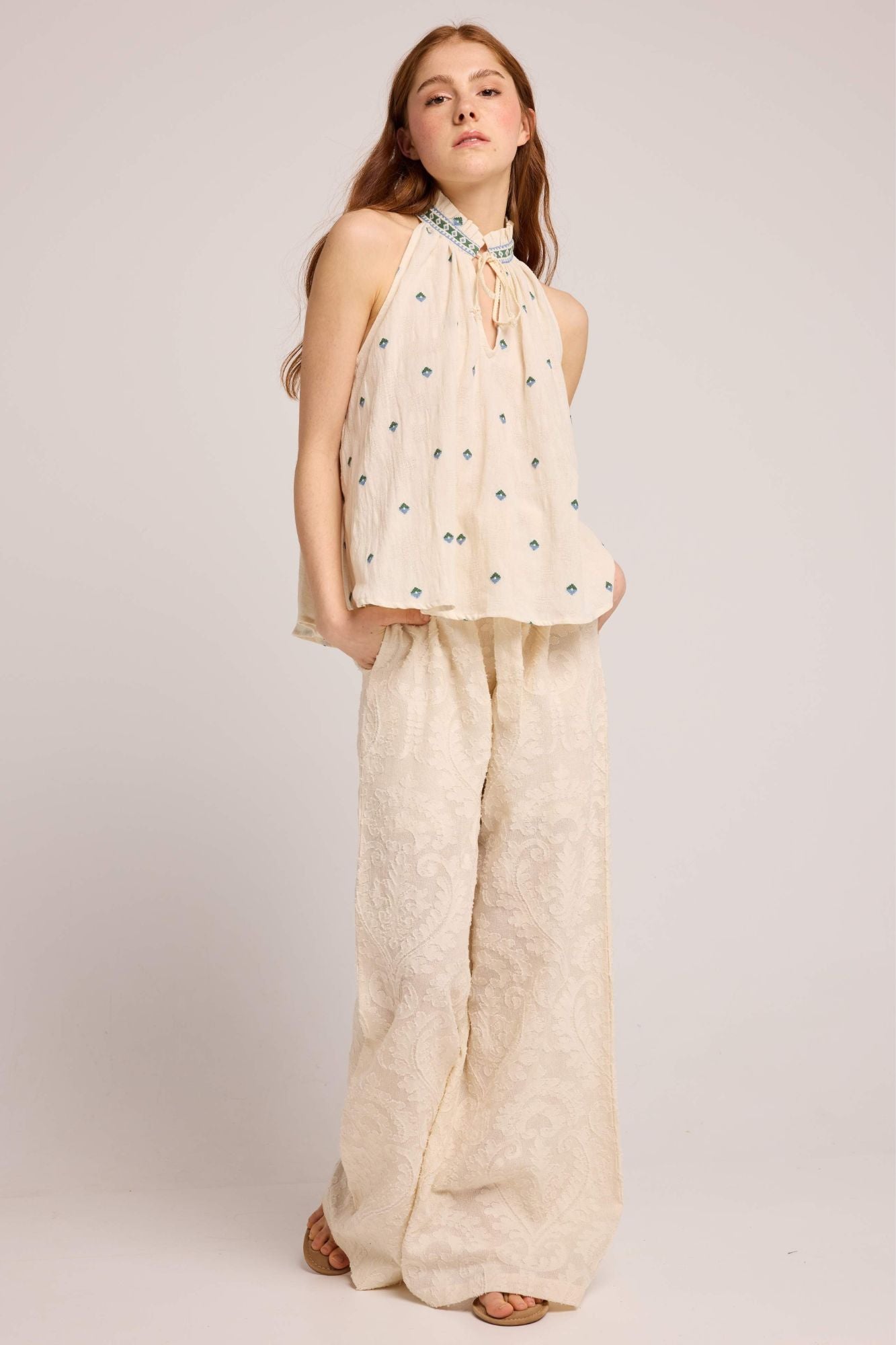 Nenato Embroidered Halter