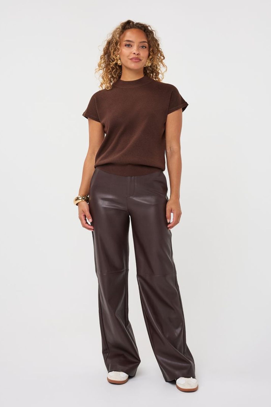Faux Leather Trousers
