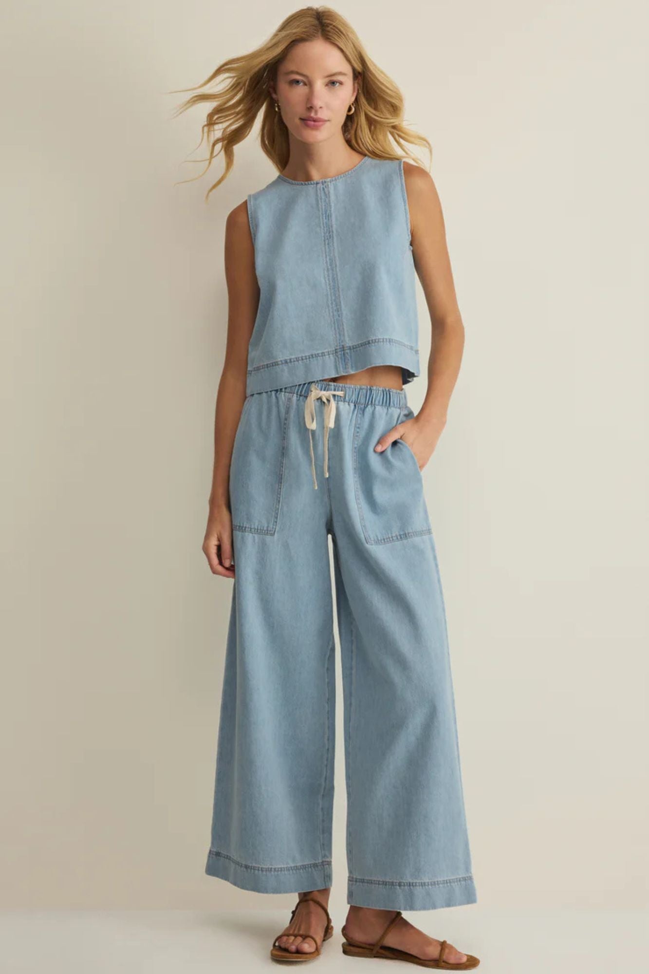 Daycation Denim Utility Pants