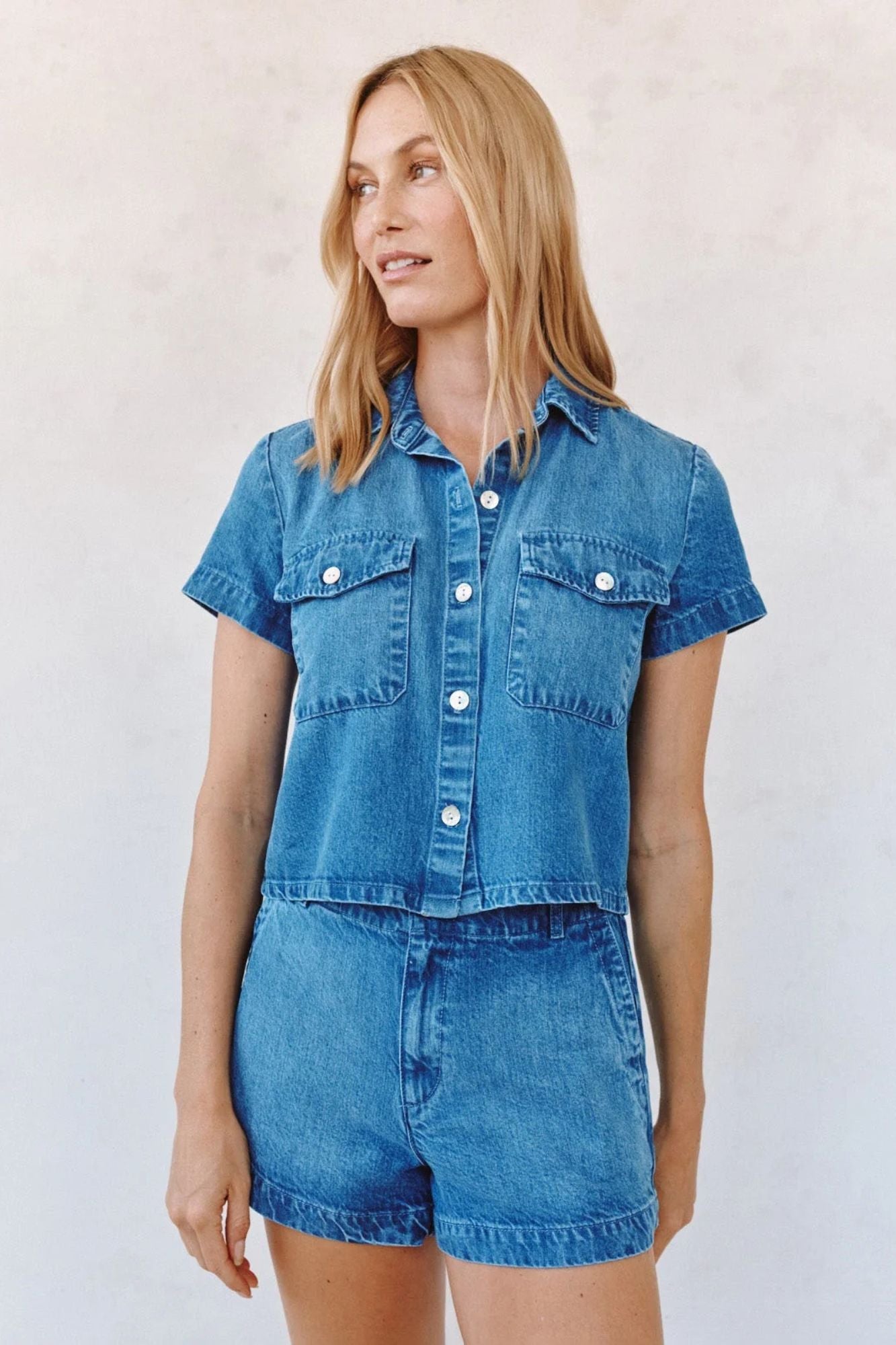 Short Sleeve Flap Pocket Shirt