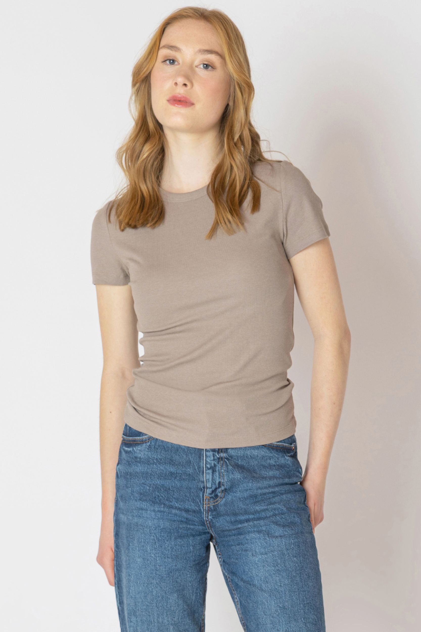 Basic Ribbed Tee