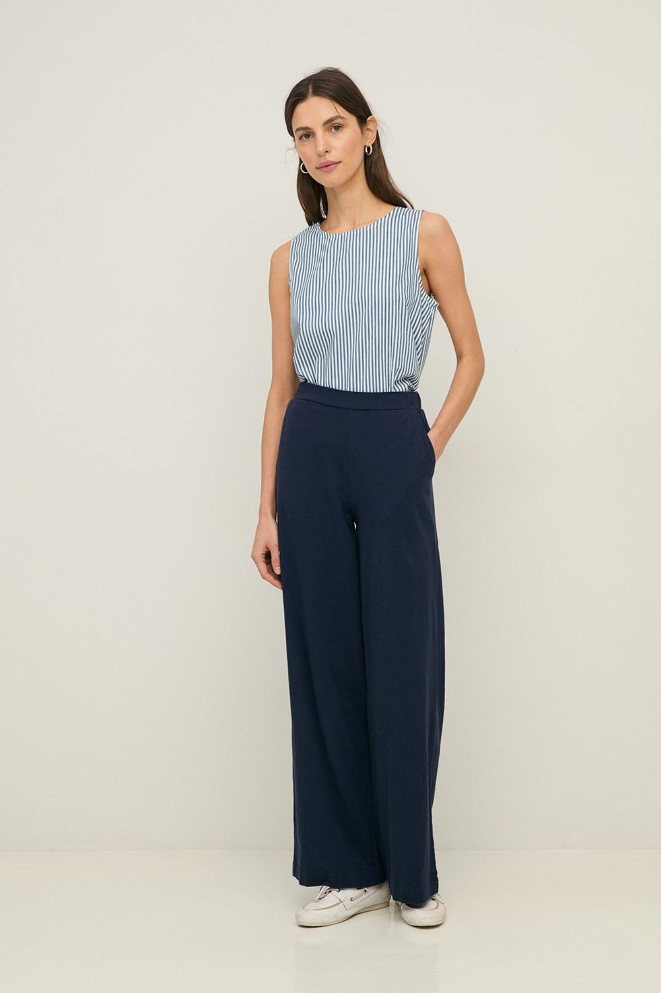 Wide Leg Flame Trousers