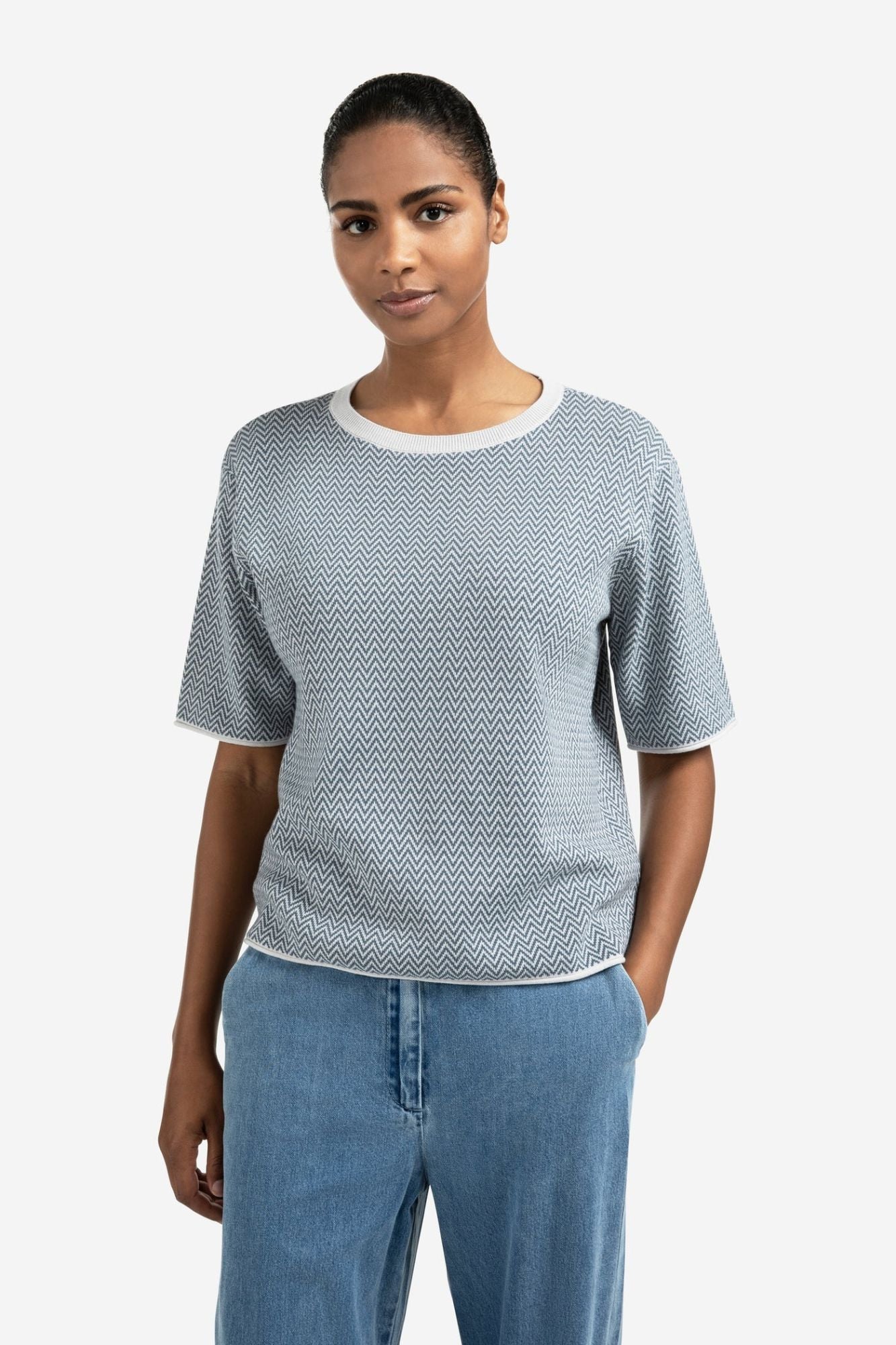 Heather Knit T-Shirt