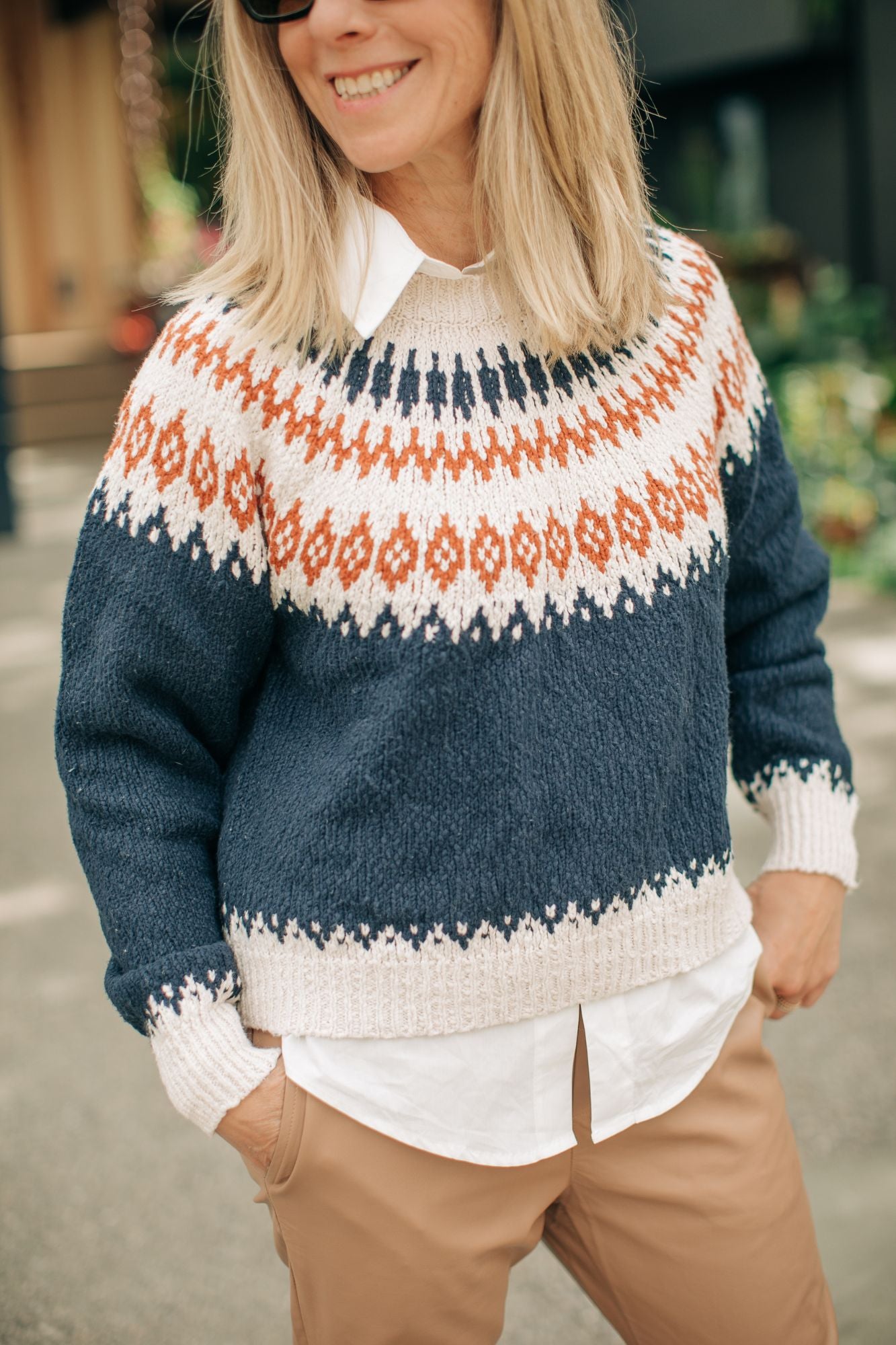 Chunky Fair Isle Crew