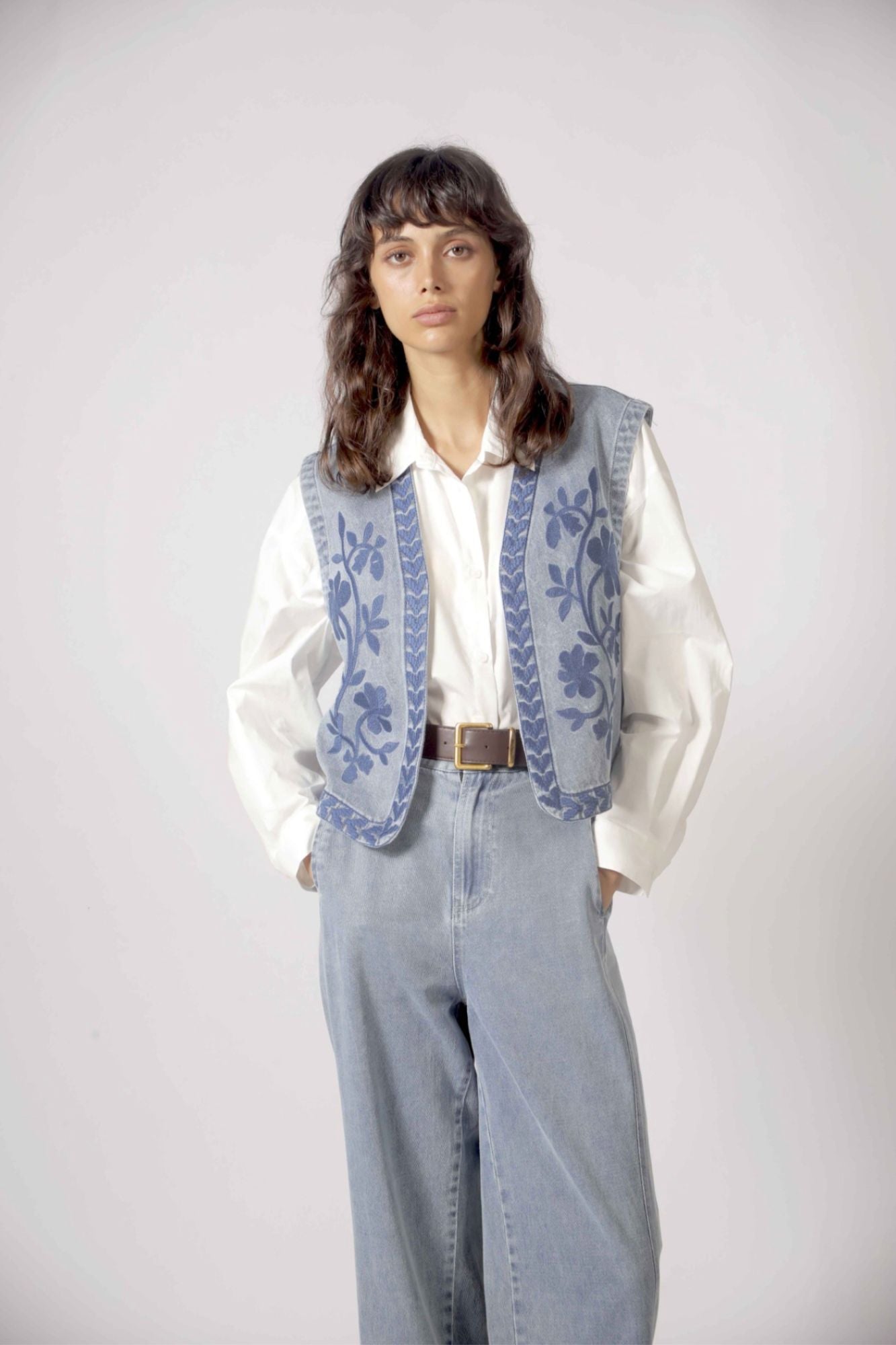 Jill Embroidered Vest