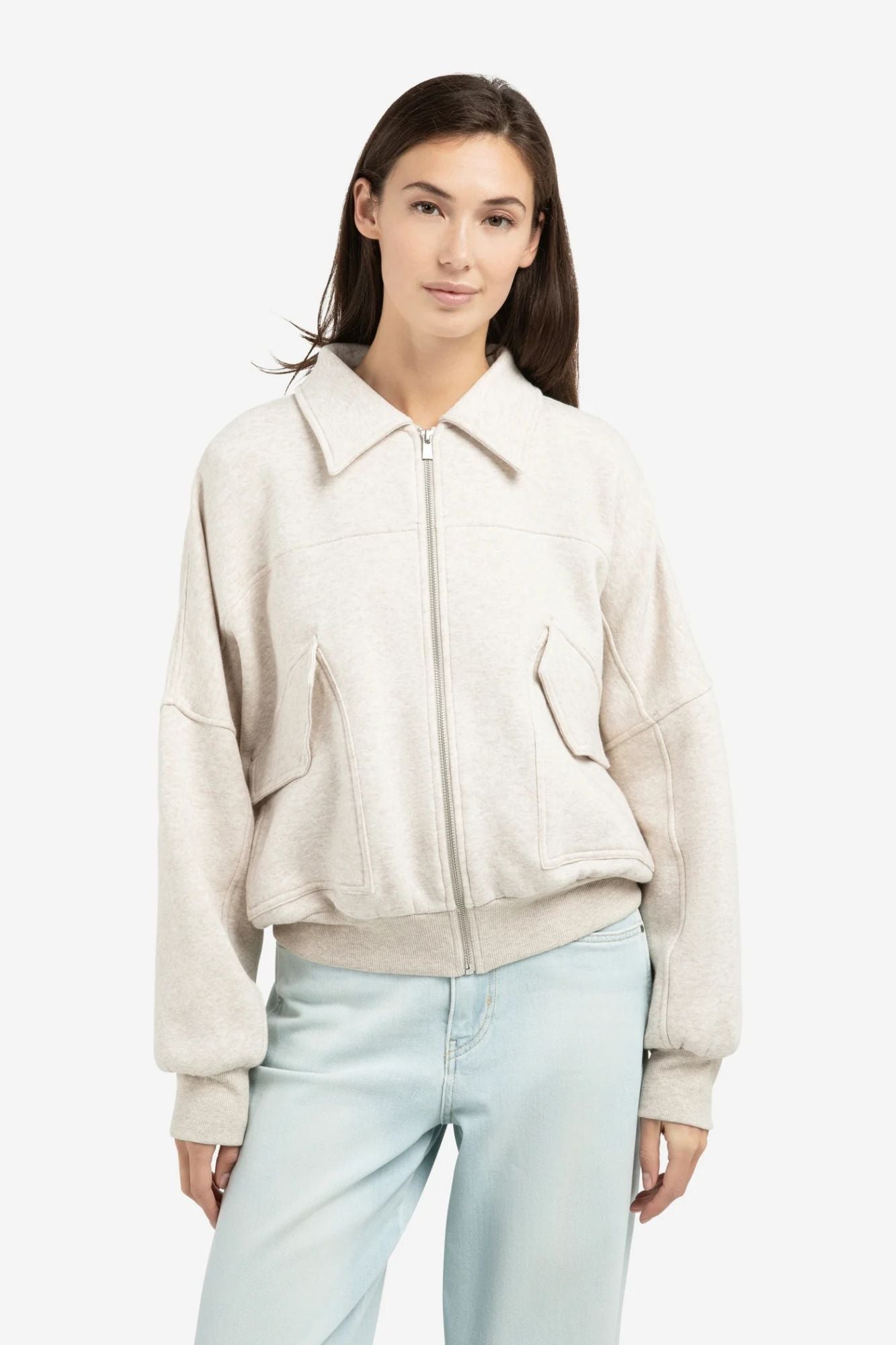 Sweat Jacket with Pockets