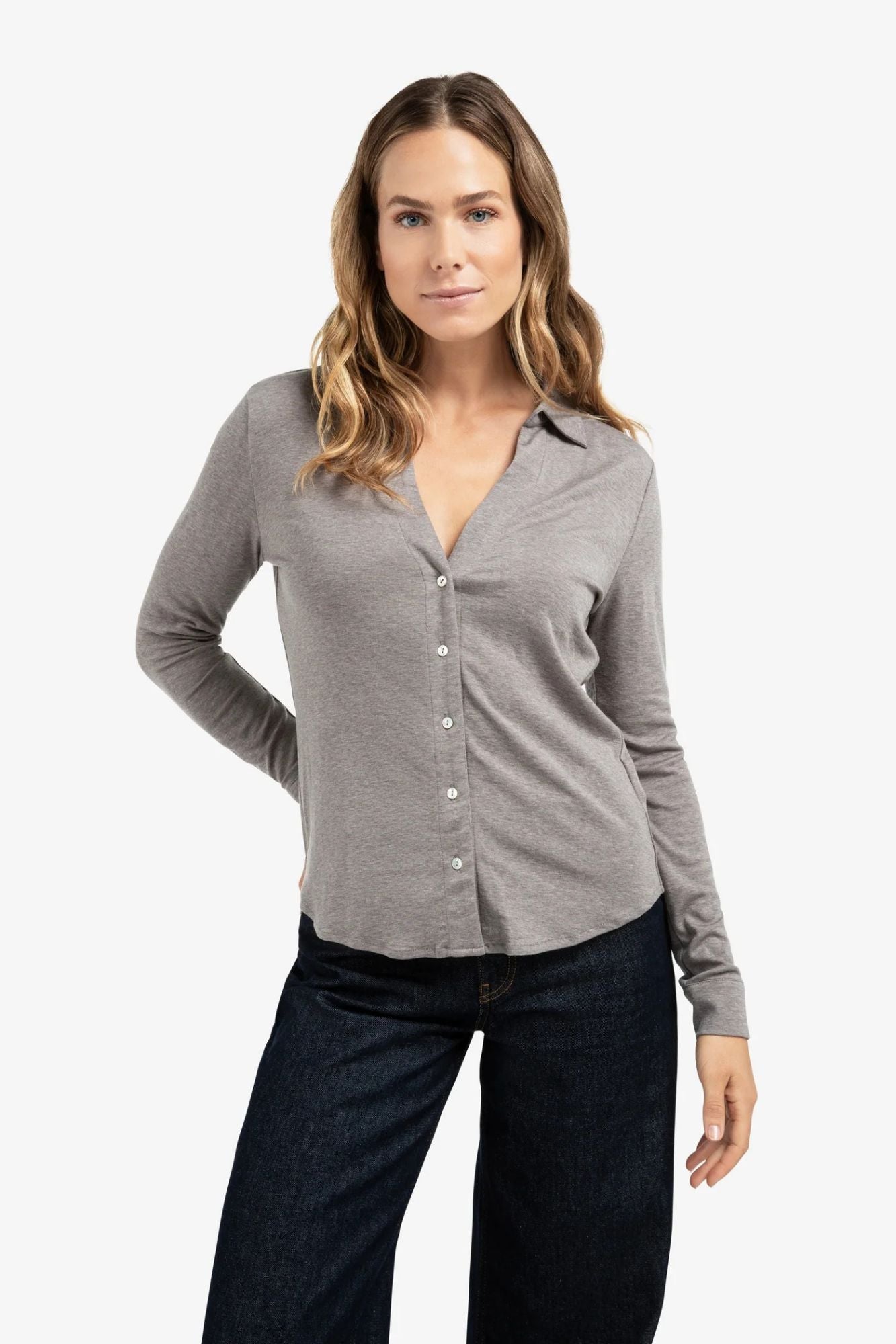 Jersey Melange Blouse