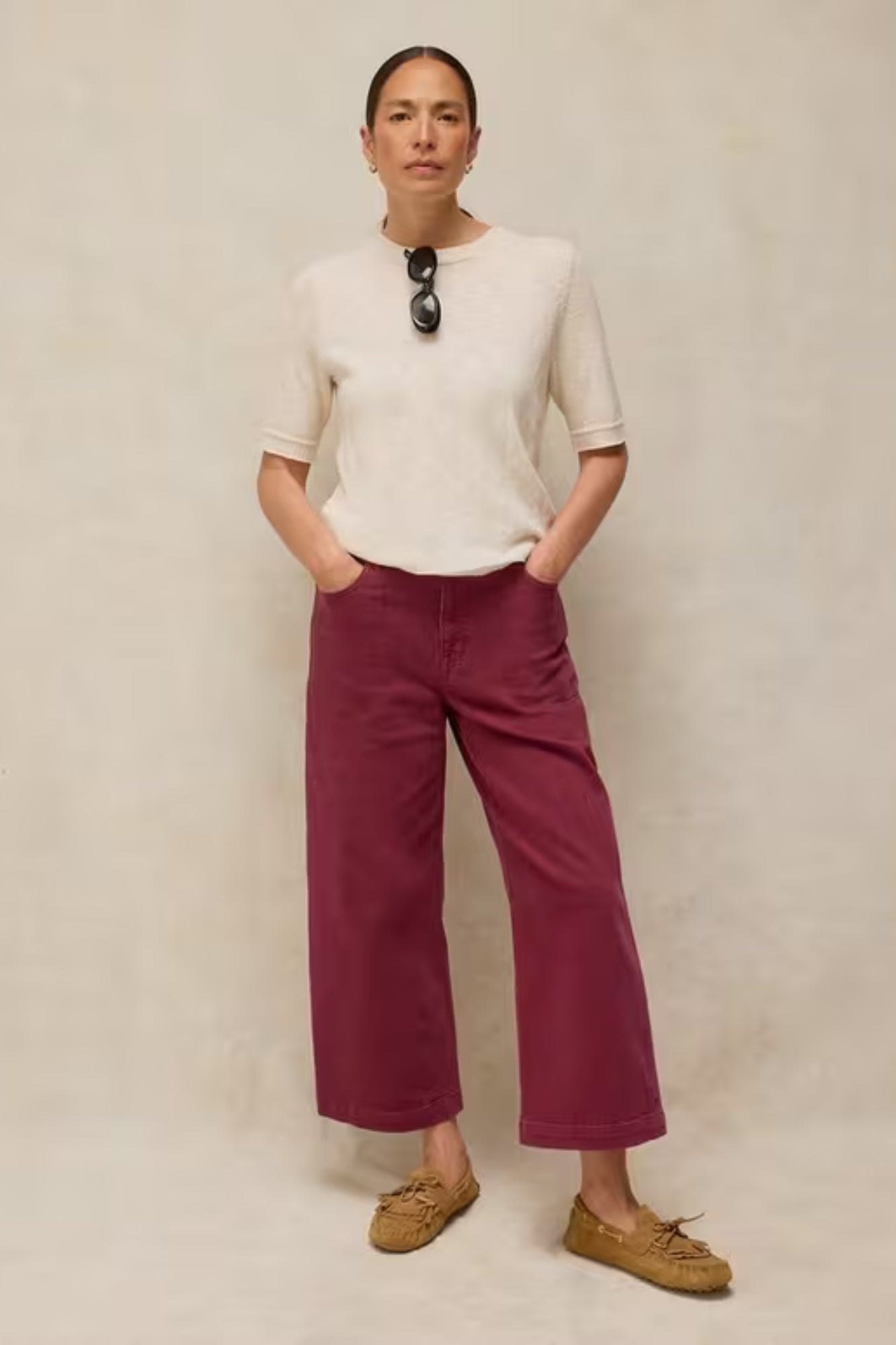 Tia Wide Leg Crop Jean