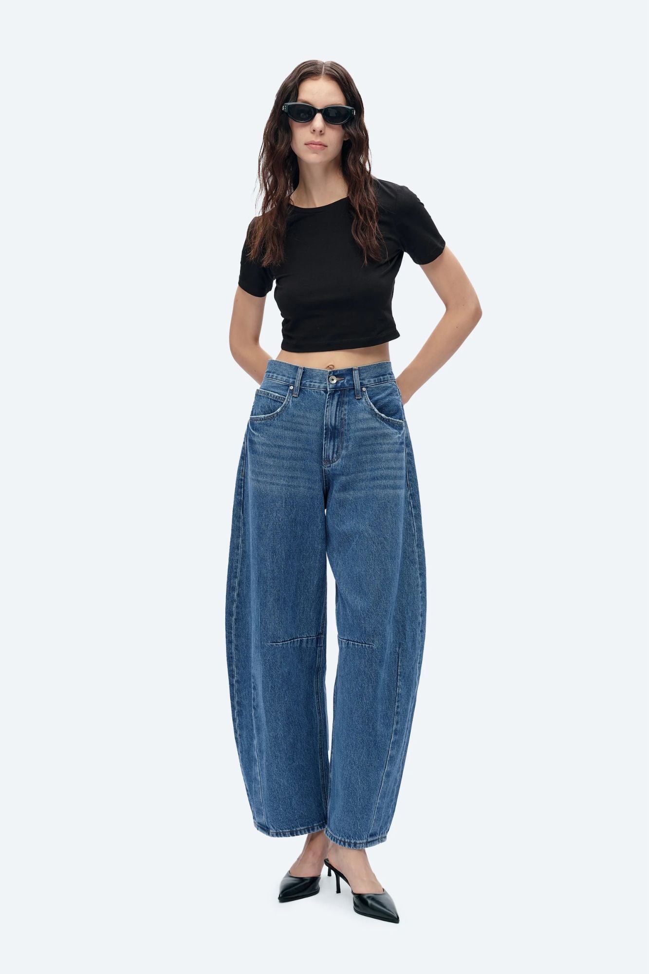 Katia Tailored Barrel Leg Jean