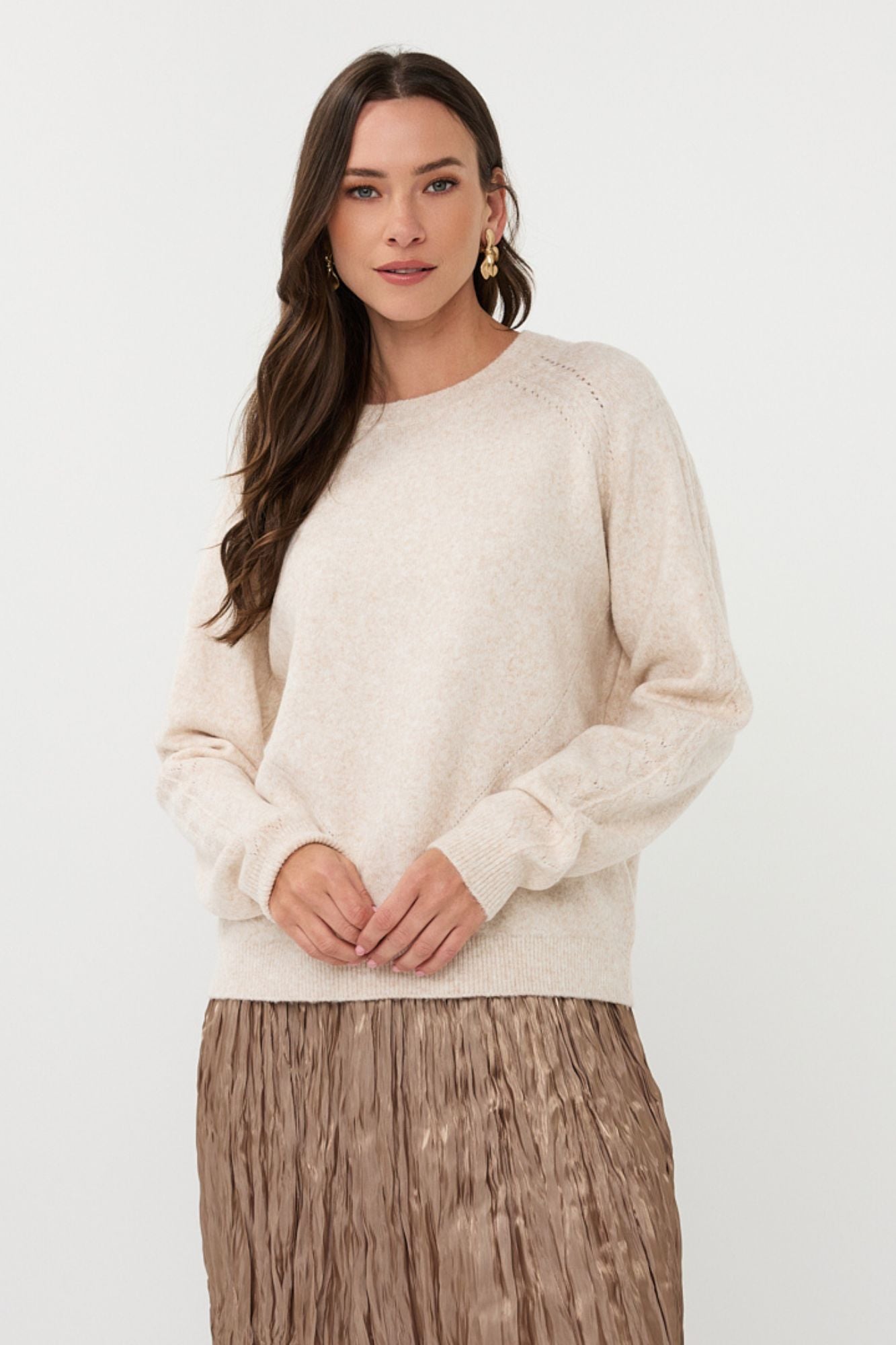 Sweater Raglan Ajour