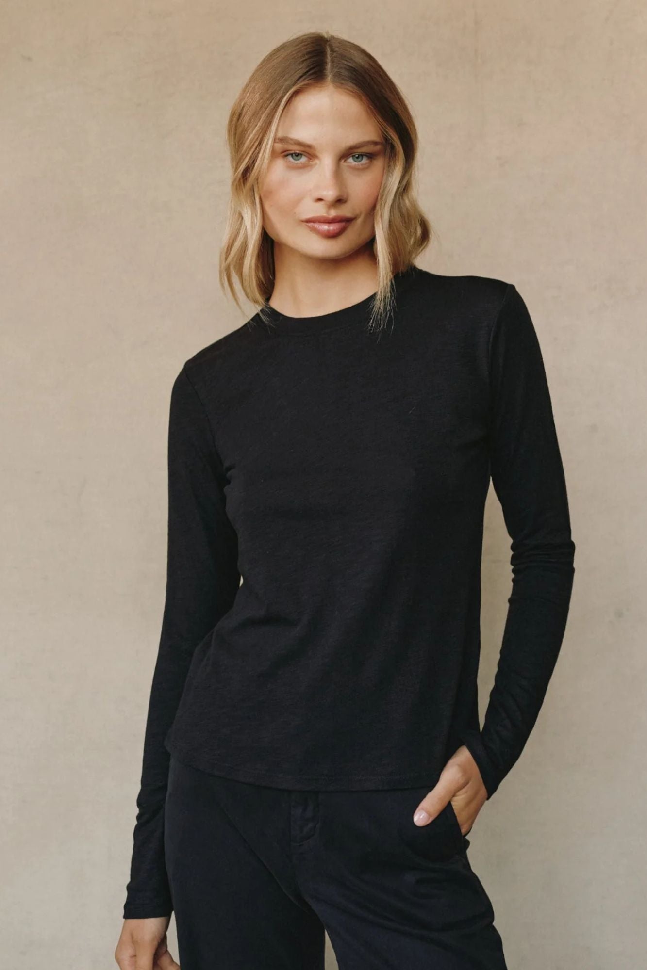 Long Sleeve Crew Neck Tee