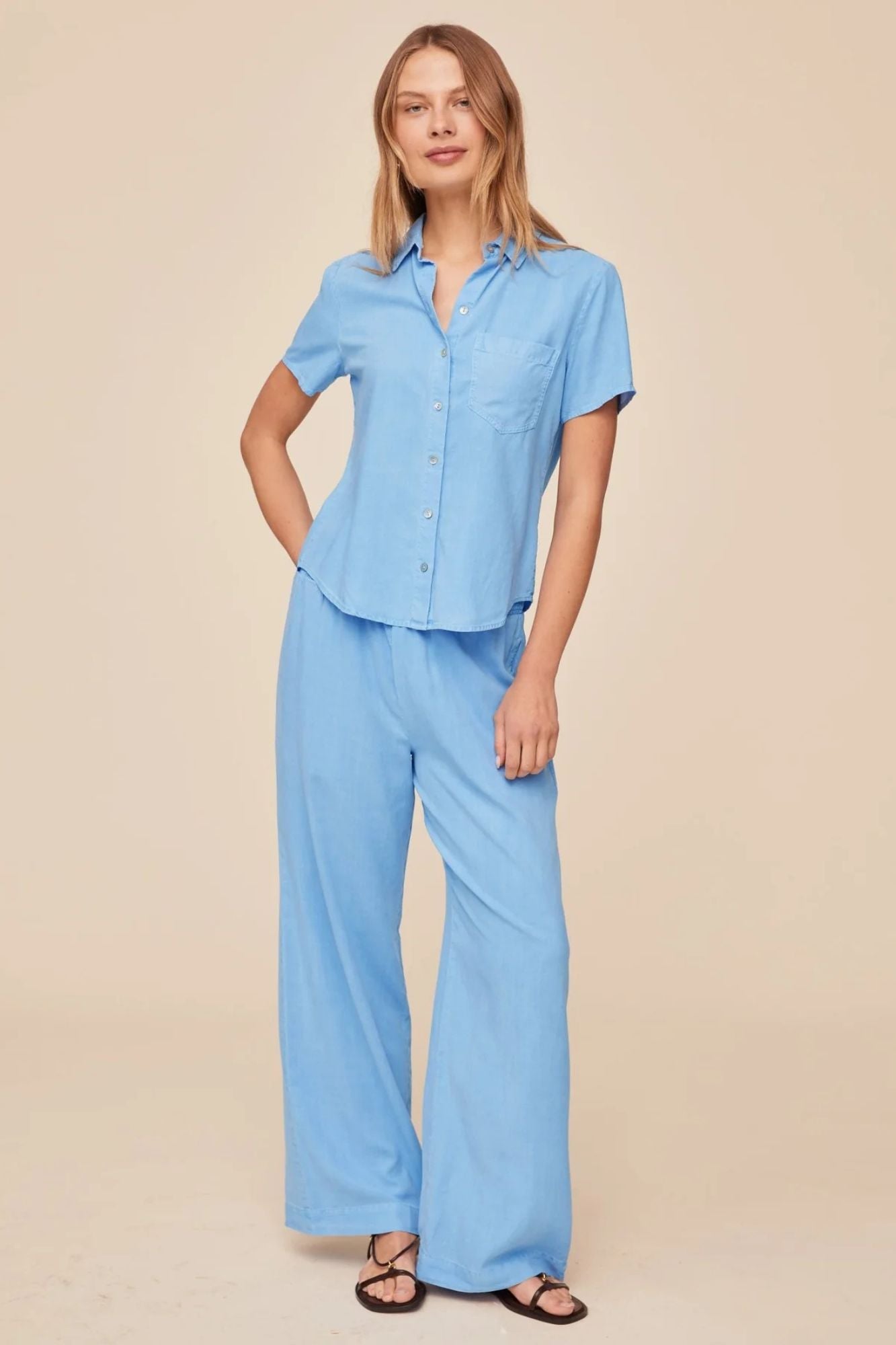 Short Sleeve Pocket Button Down Shirt