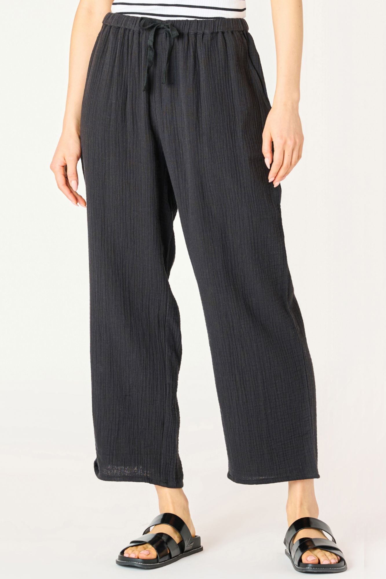 Pull On Textured Pant
