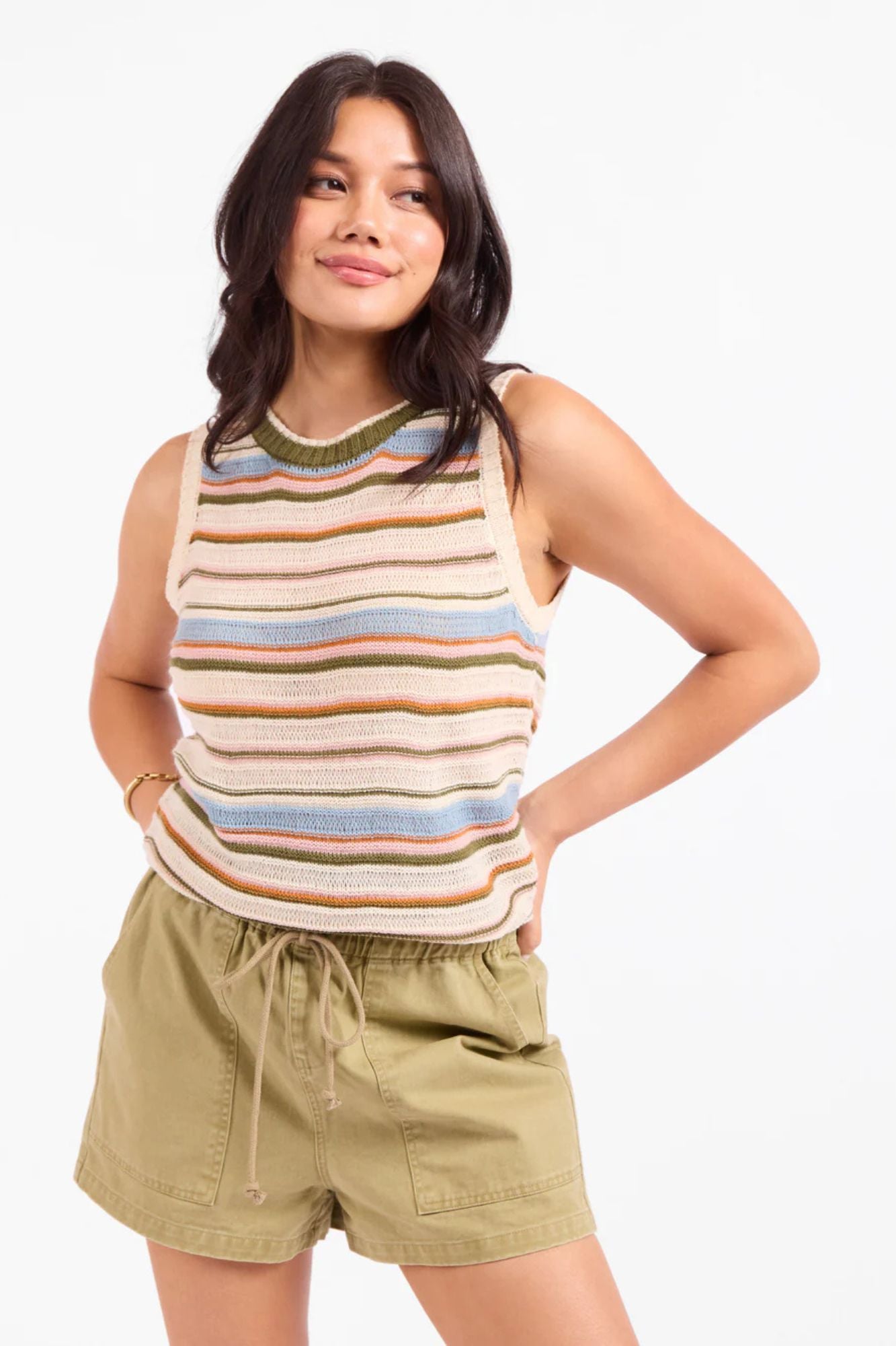 Fall Stripe Sweater Vest