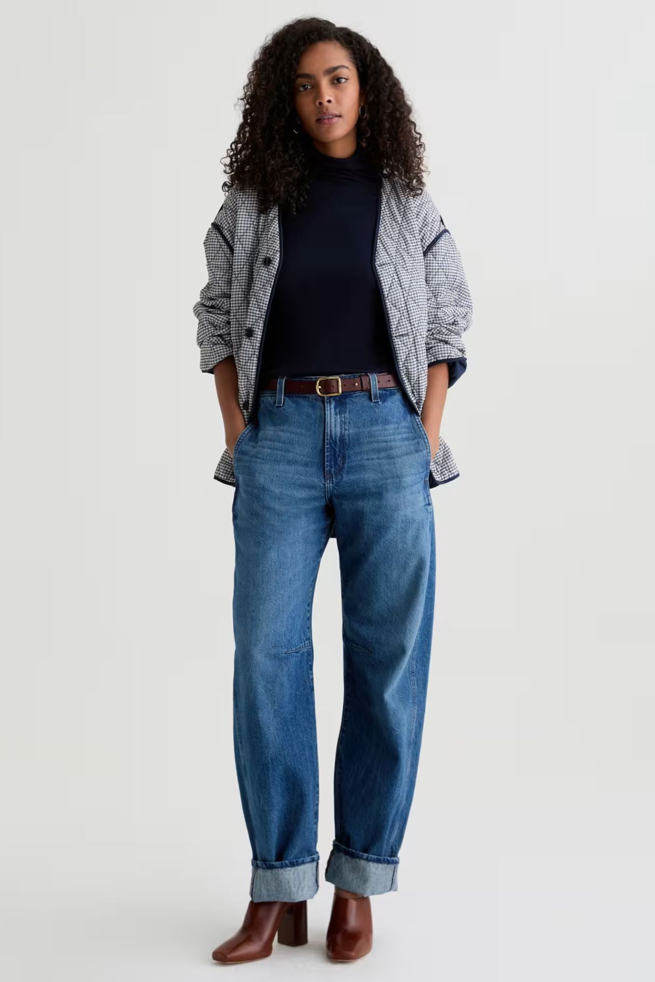 Mercer Cuffed High-Rise Barrel