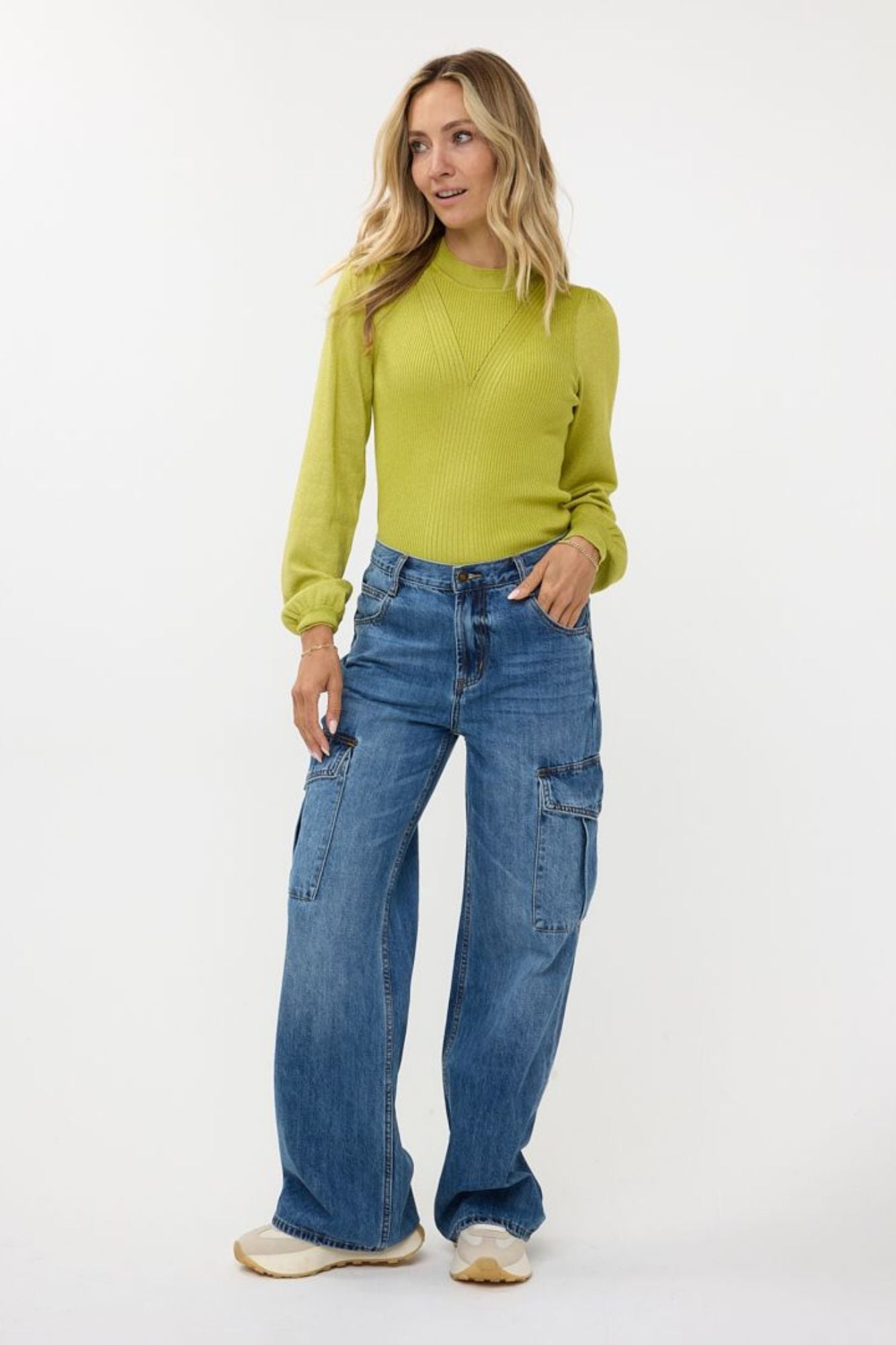 Trousers Jeans Cargo Wide Leg