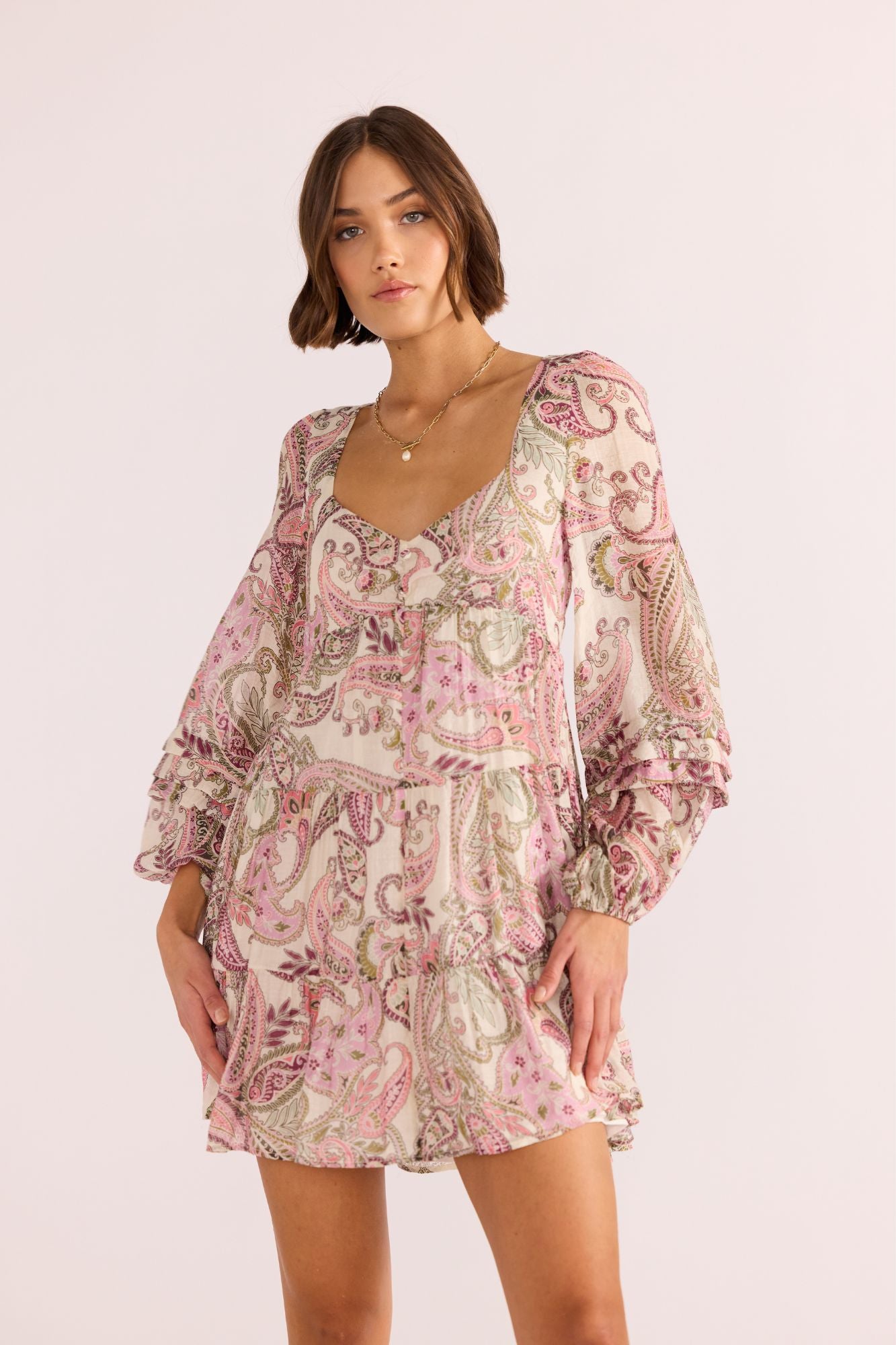 Cadence Babydoll Mini Dress