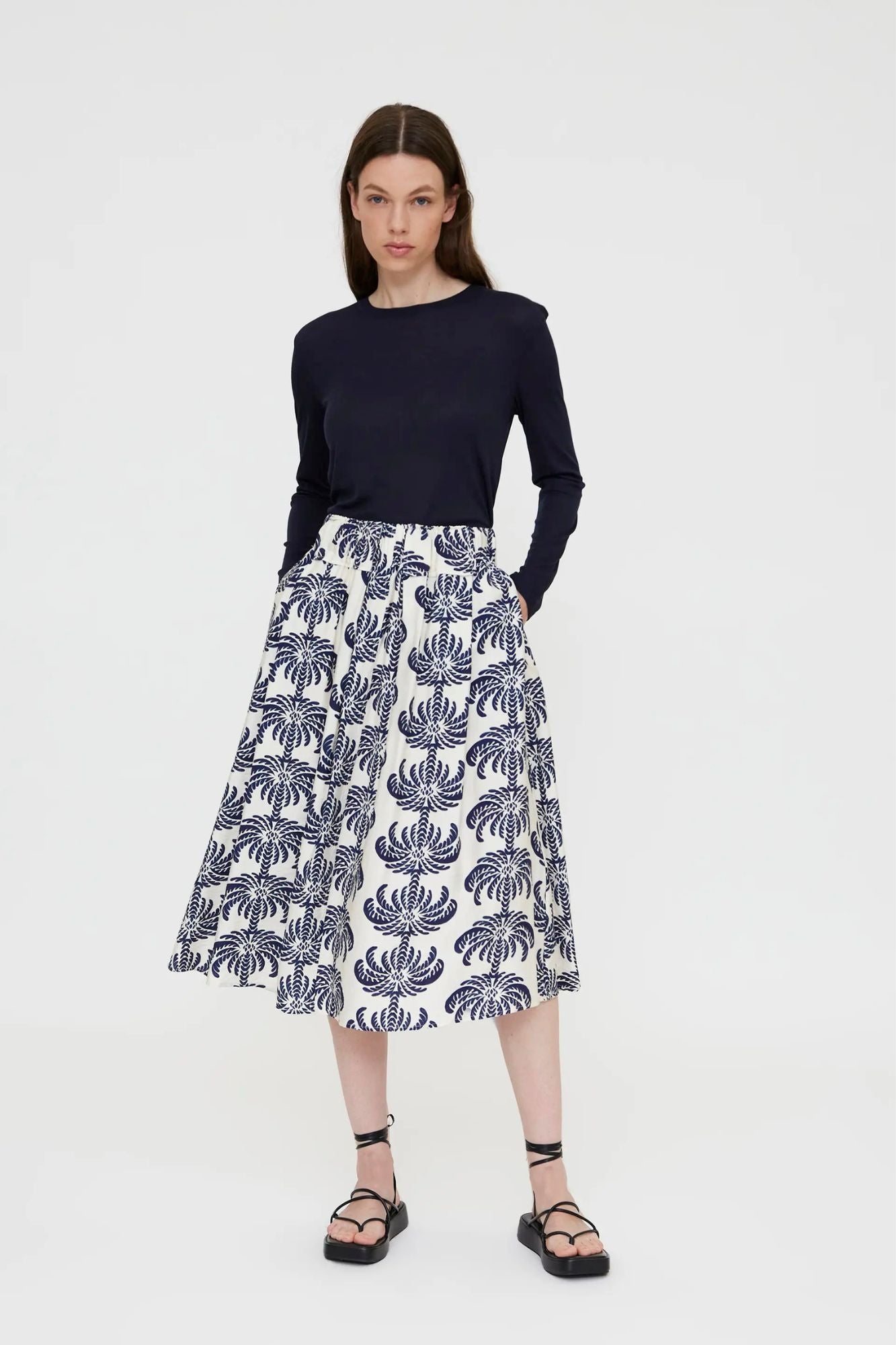 Palms Spring Midi Skirt