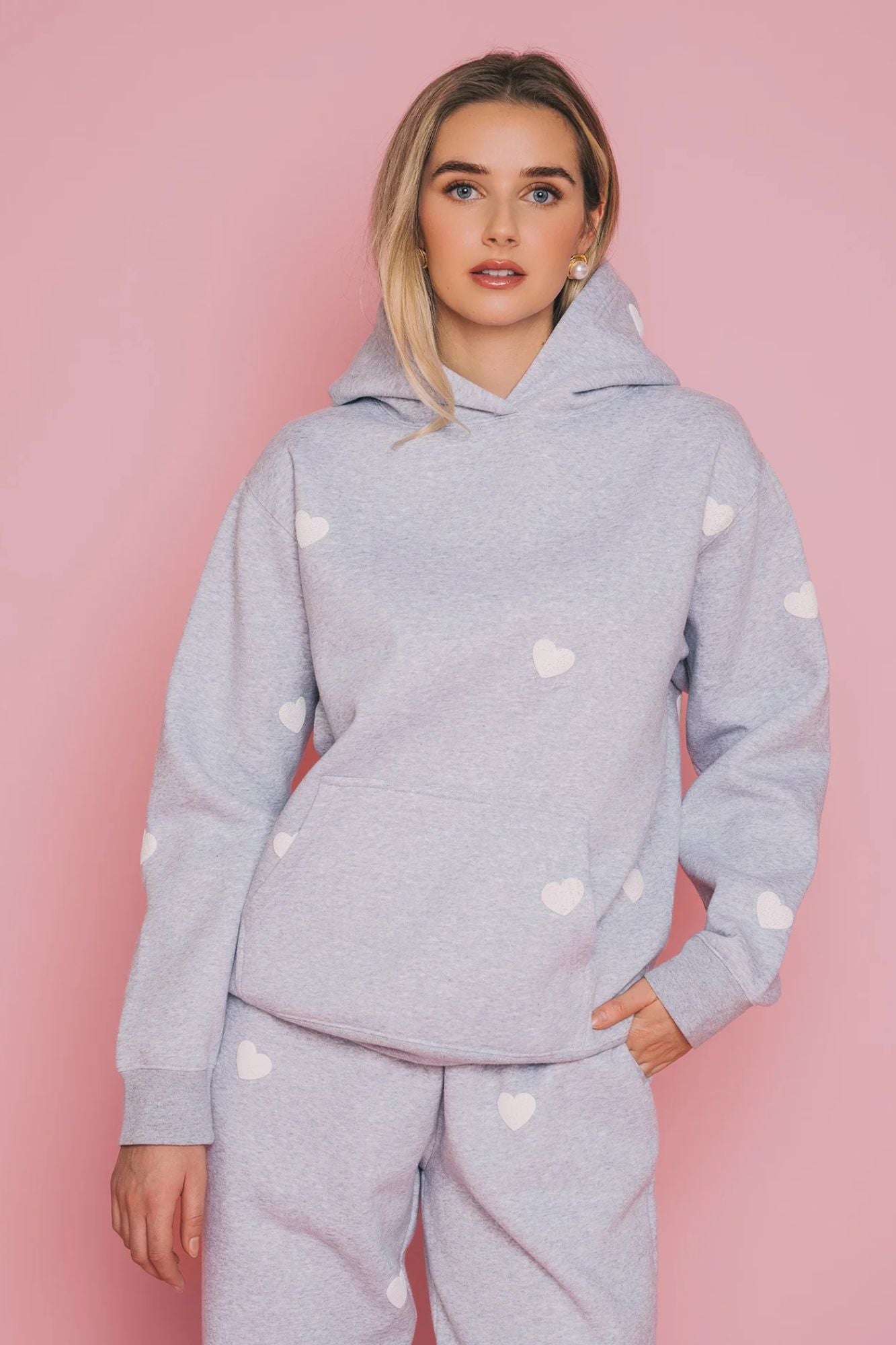 All Over Heart Classic Hoodie