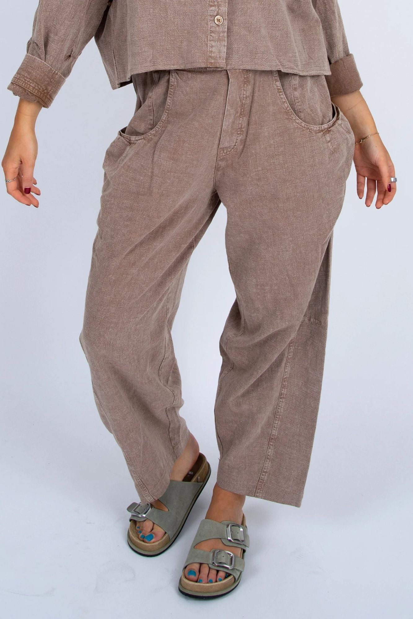 Amalfi Pull On Barrel Pants