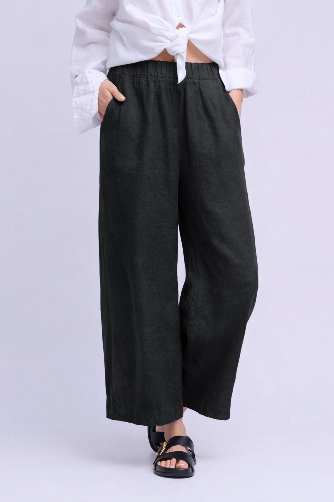 Linen Capri Pants