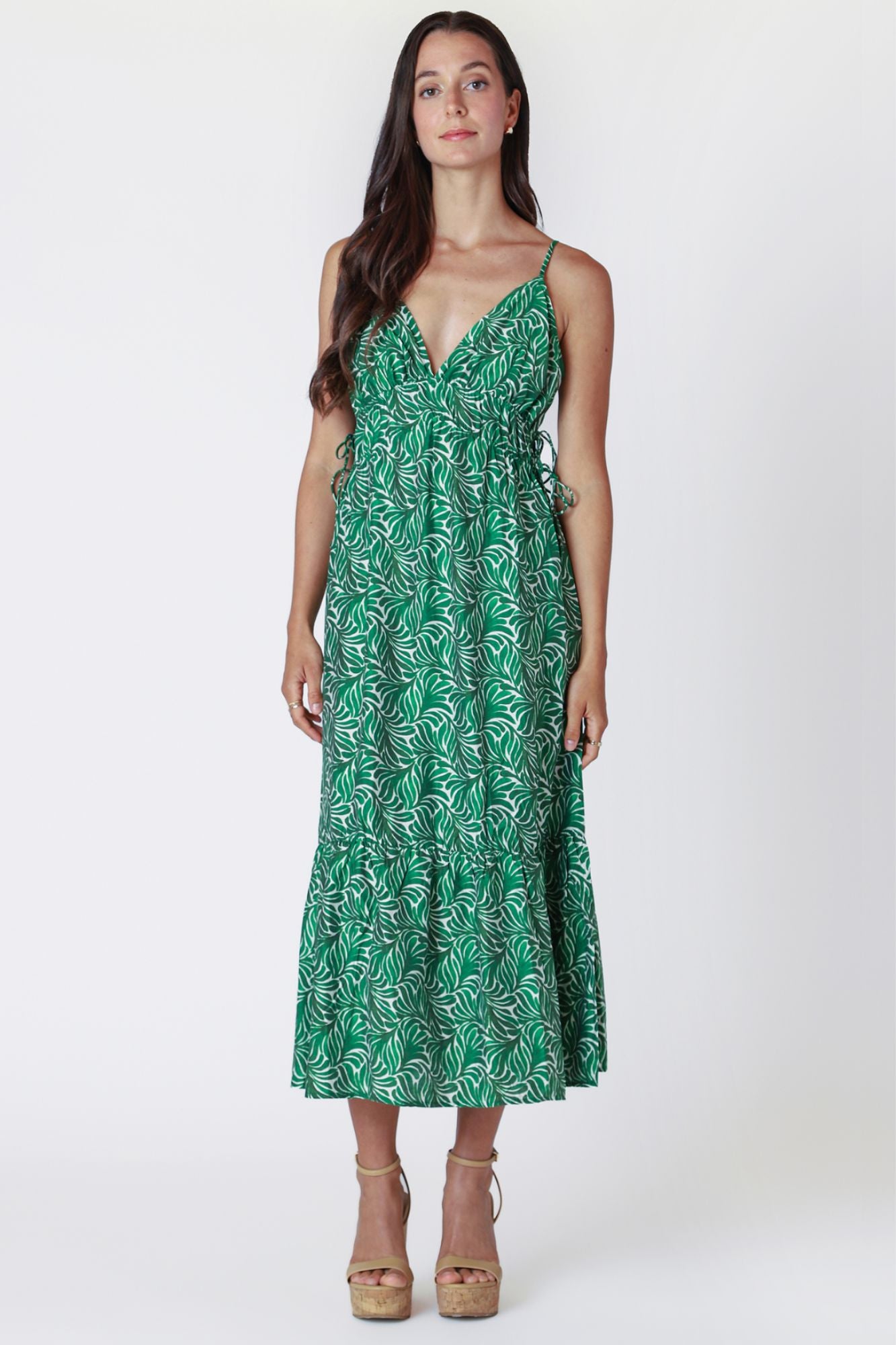 Drawstring Detail Maxi Dress