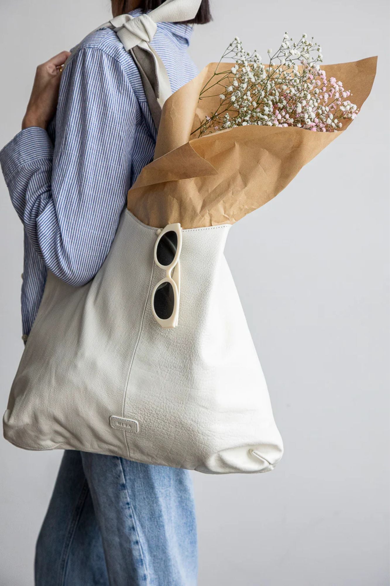 Knot Leather Shoulder Bag