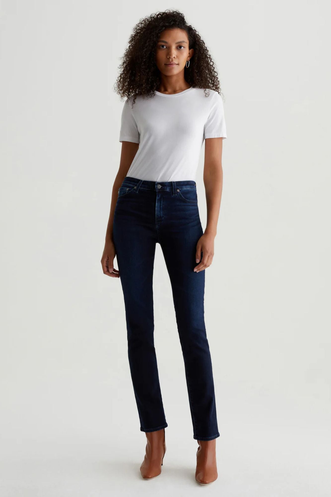 Mari Mid-Rise Slim Straight