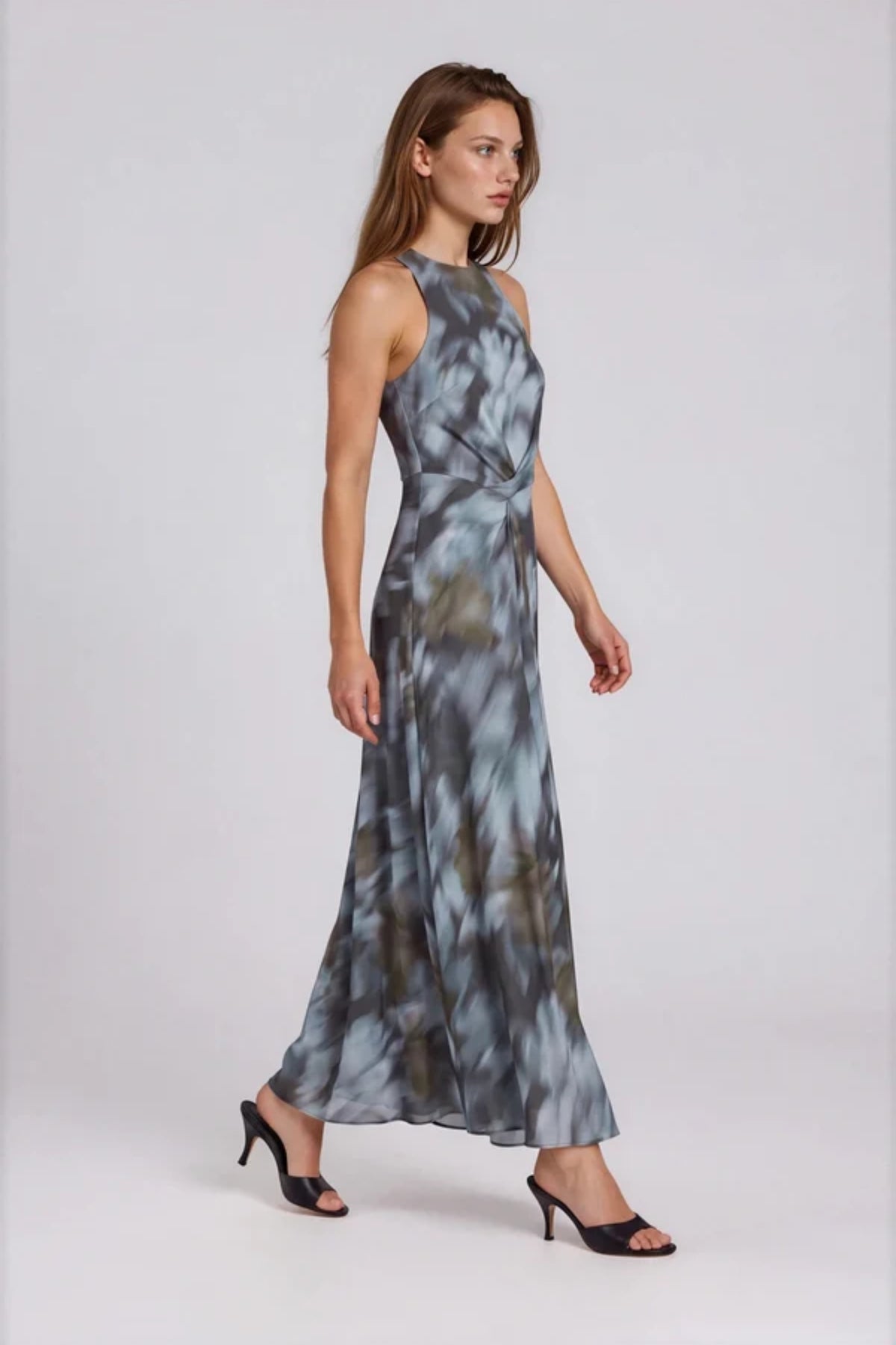 Autumn Bloom Sleeveless Dress