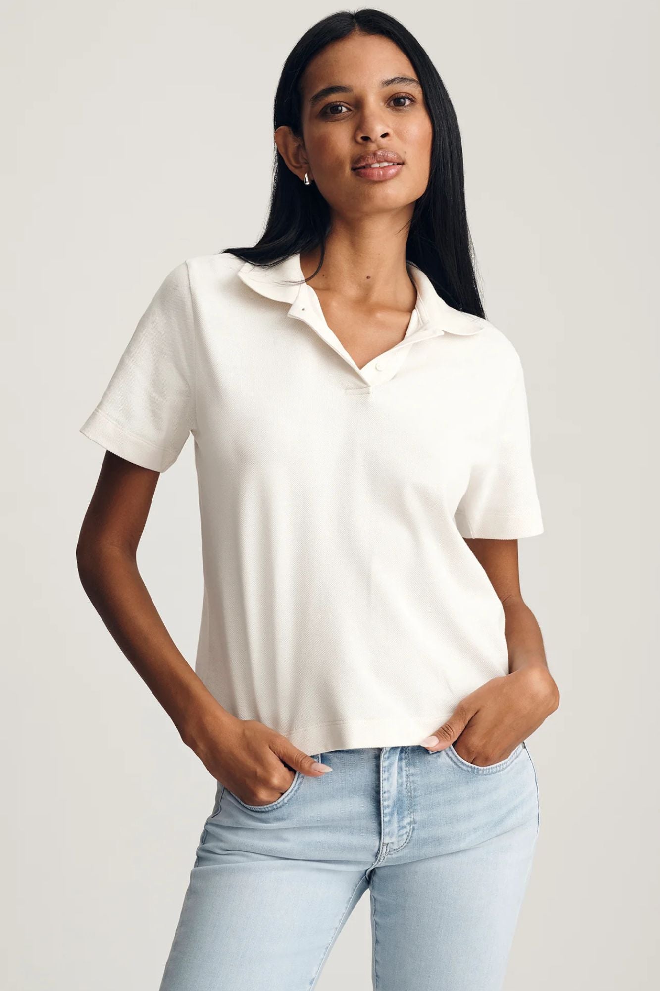 Cropped Polo T-Shirt