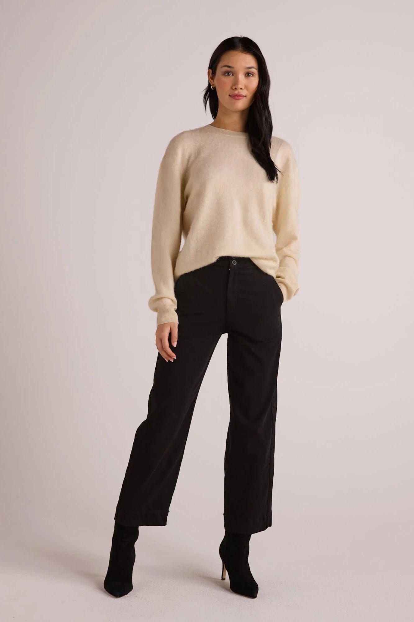 Saige Tux Stripe Crop Pant