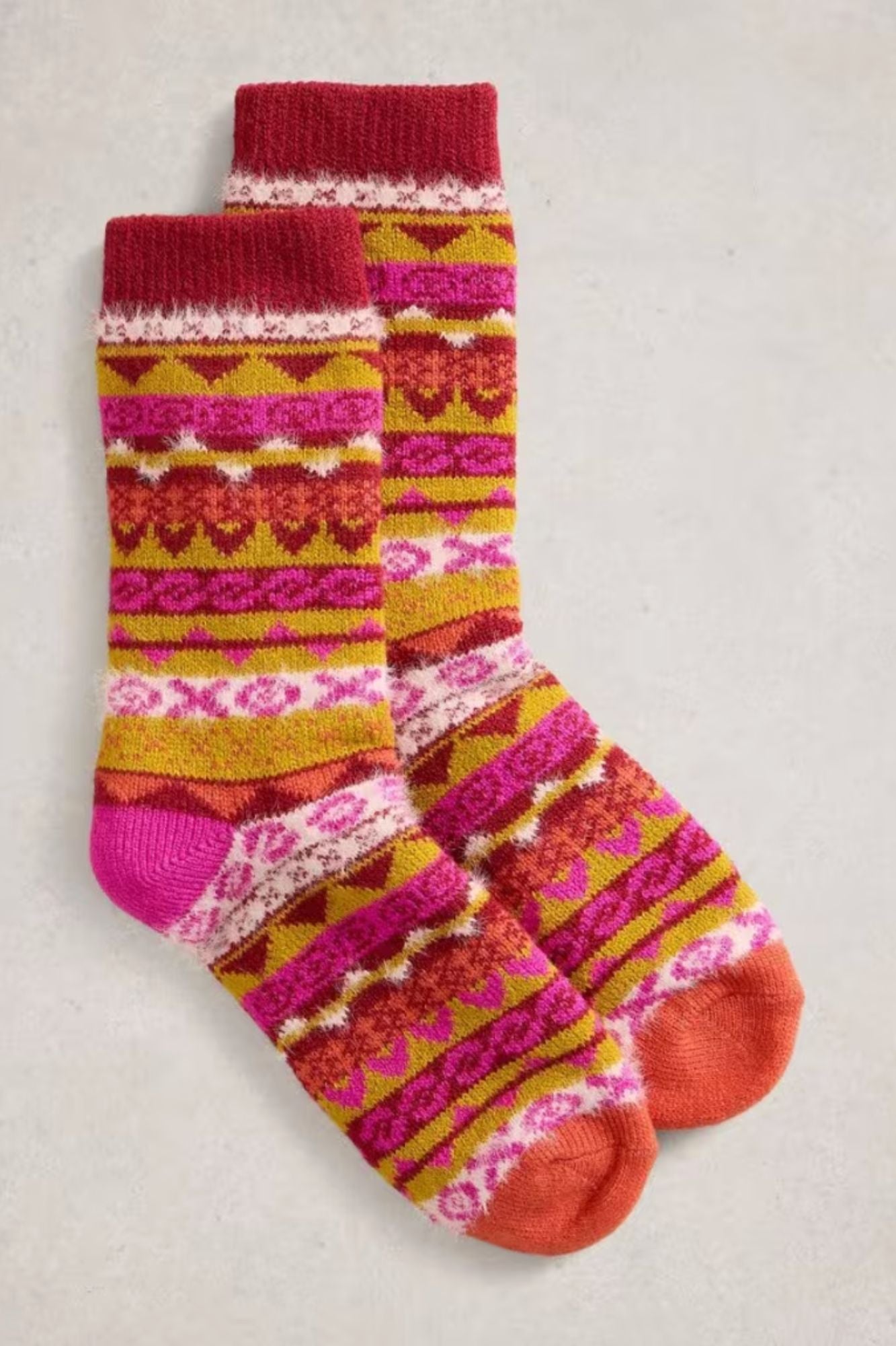 Pop Fairisle Cabin Sock