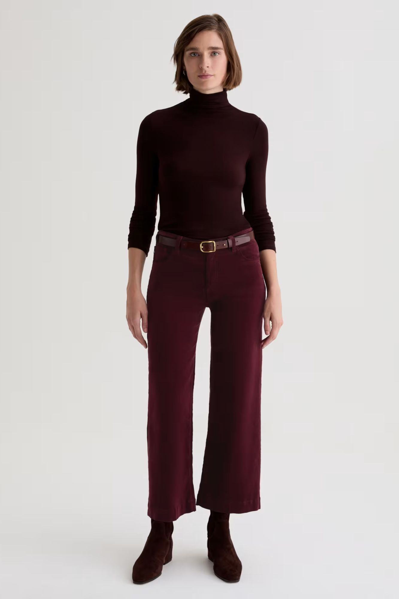 Saige Wide Leg Crop Cordouroy