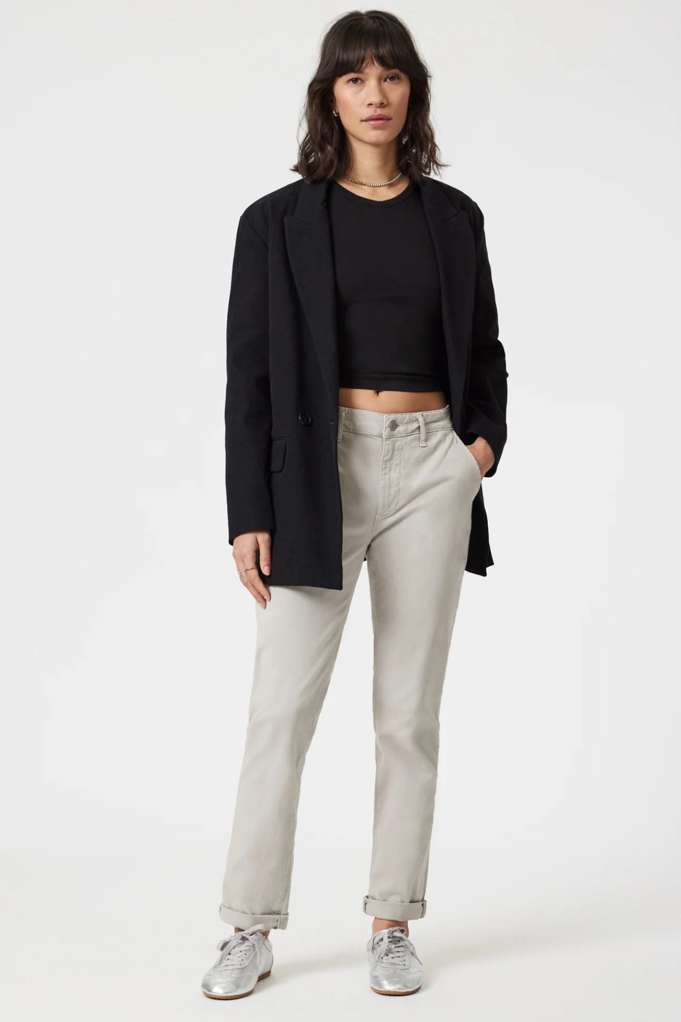 Kathleen Slim Boyfriend Chino Pants