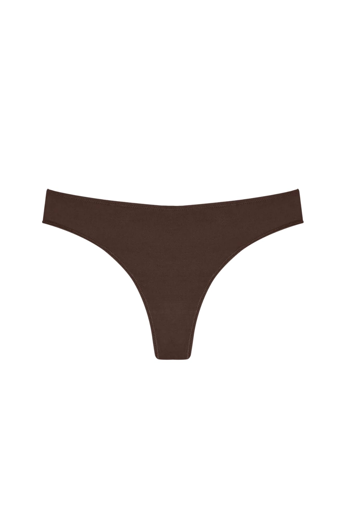 Low Profile Thong Mineral Undies  | Brown