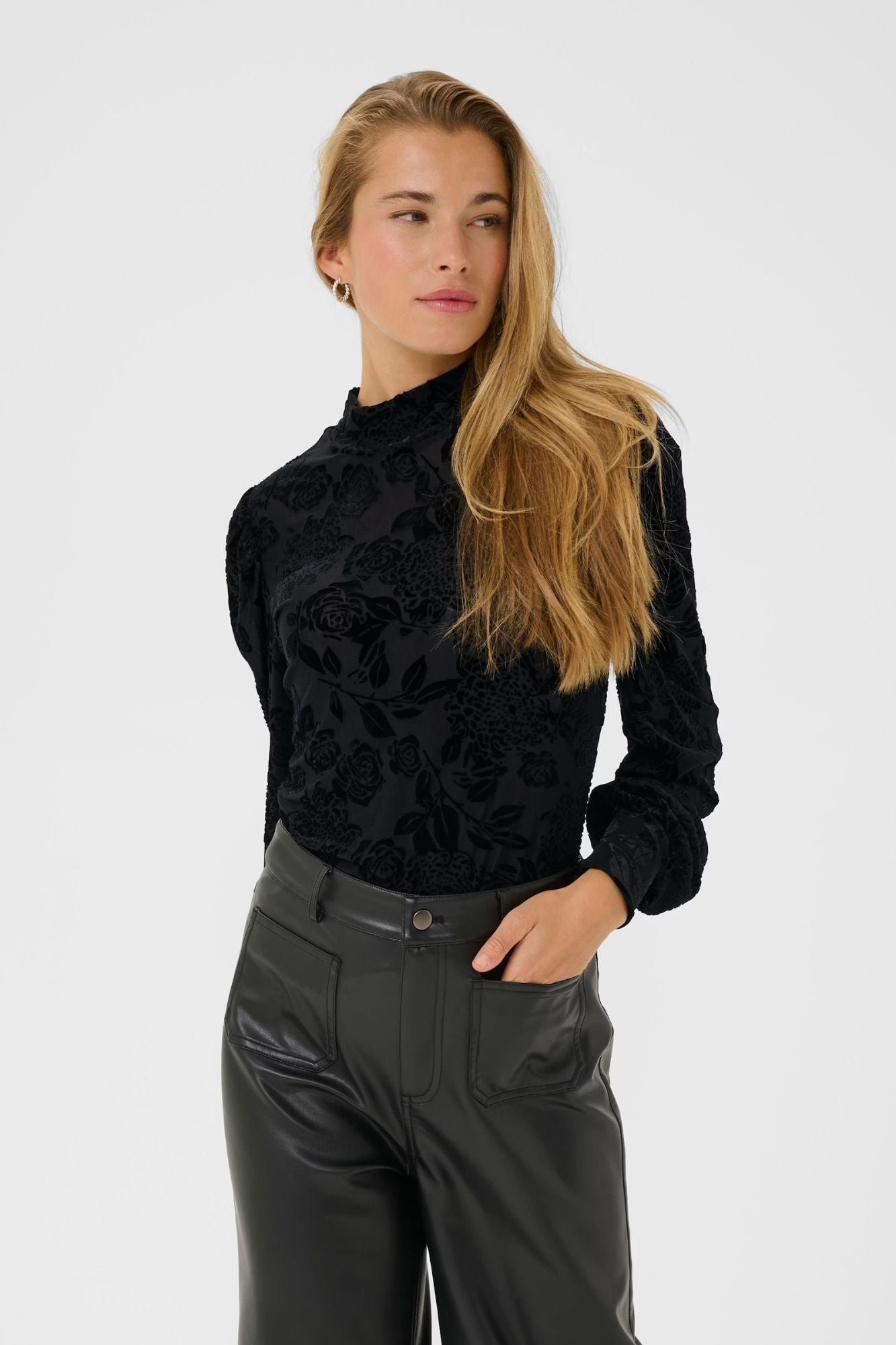 Rosa Velvet Embossed Top