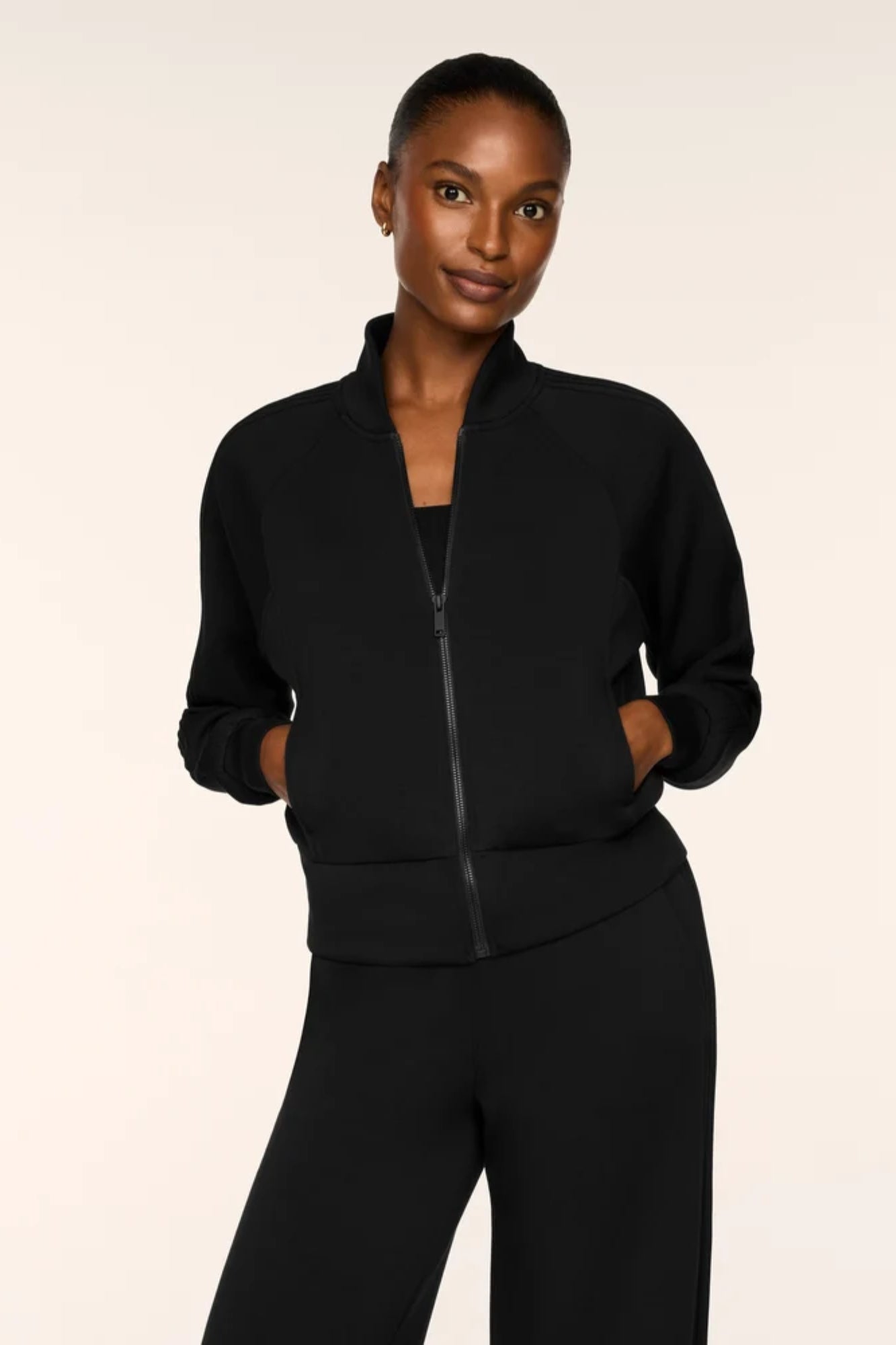 Pintuck Track Jacket