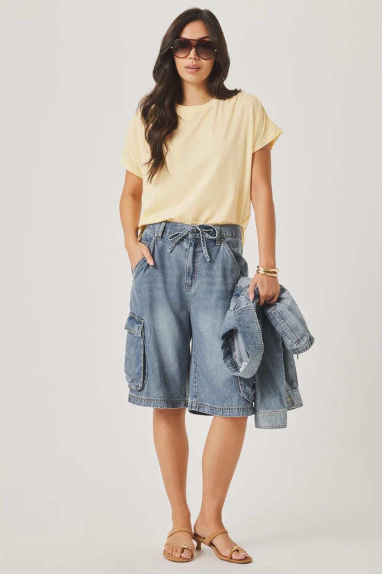 Lounge Denim Cargo Short