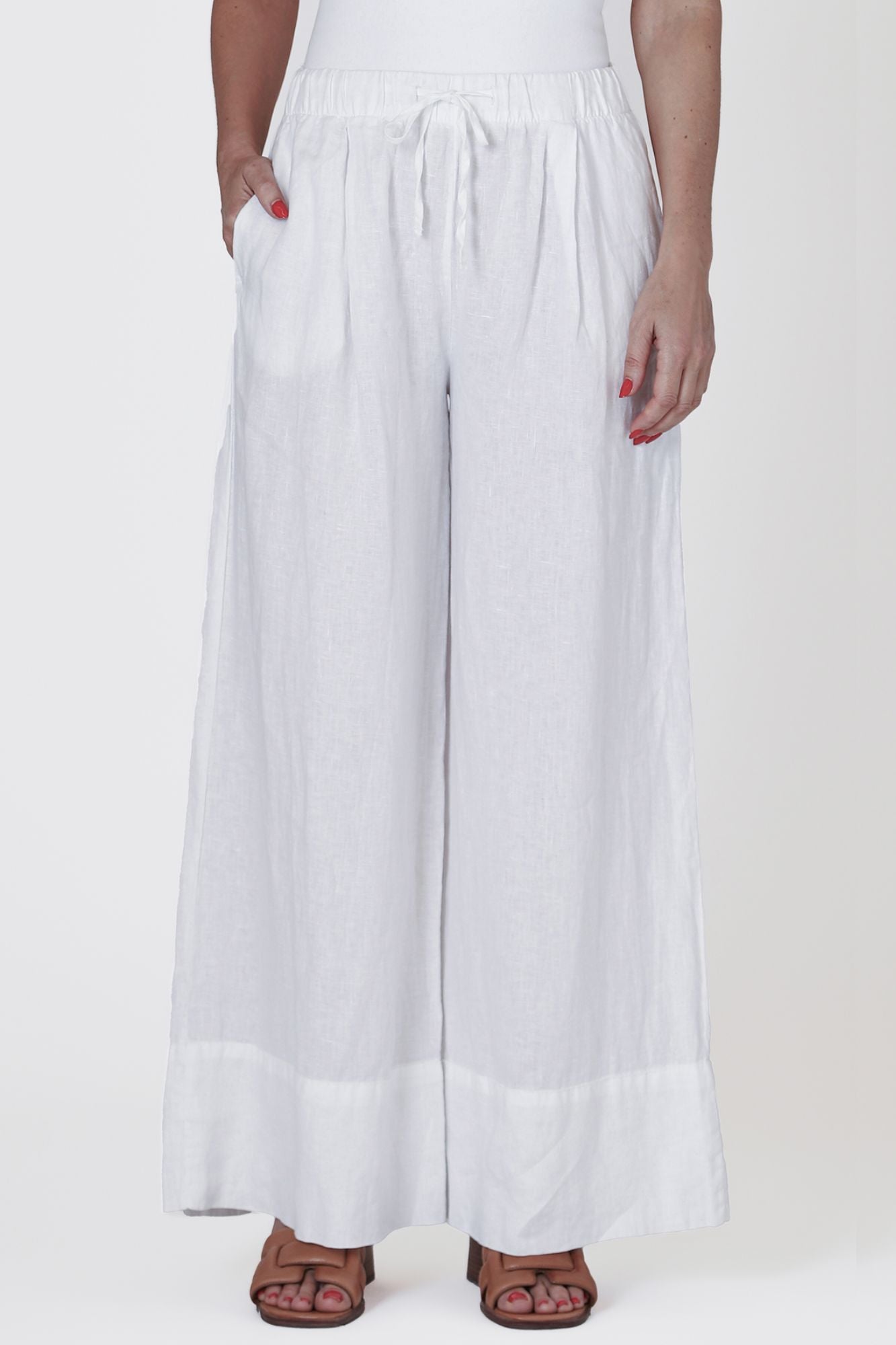 Wide Cuff Palazzo Pants