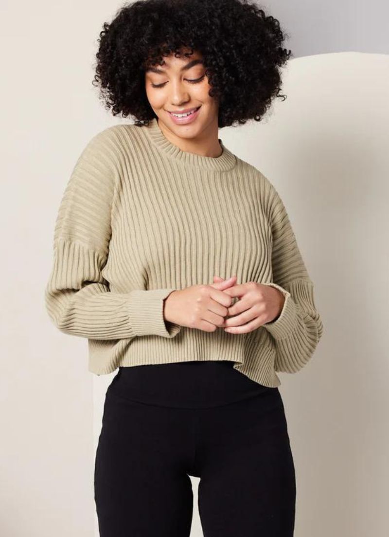 Diamond Sweater Khaki Green