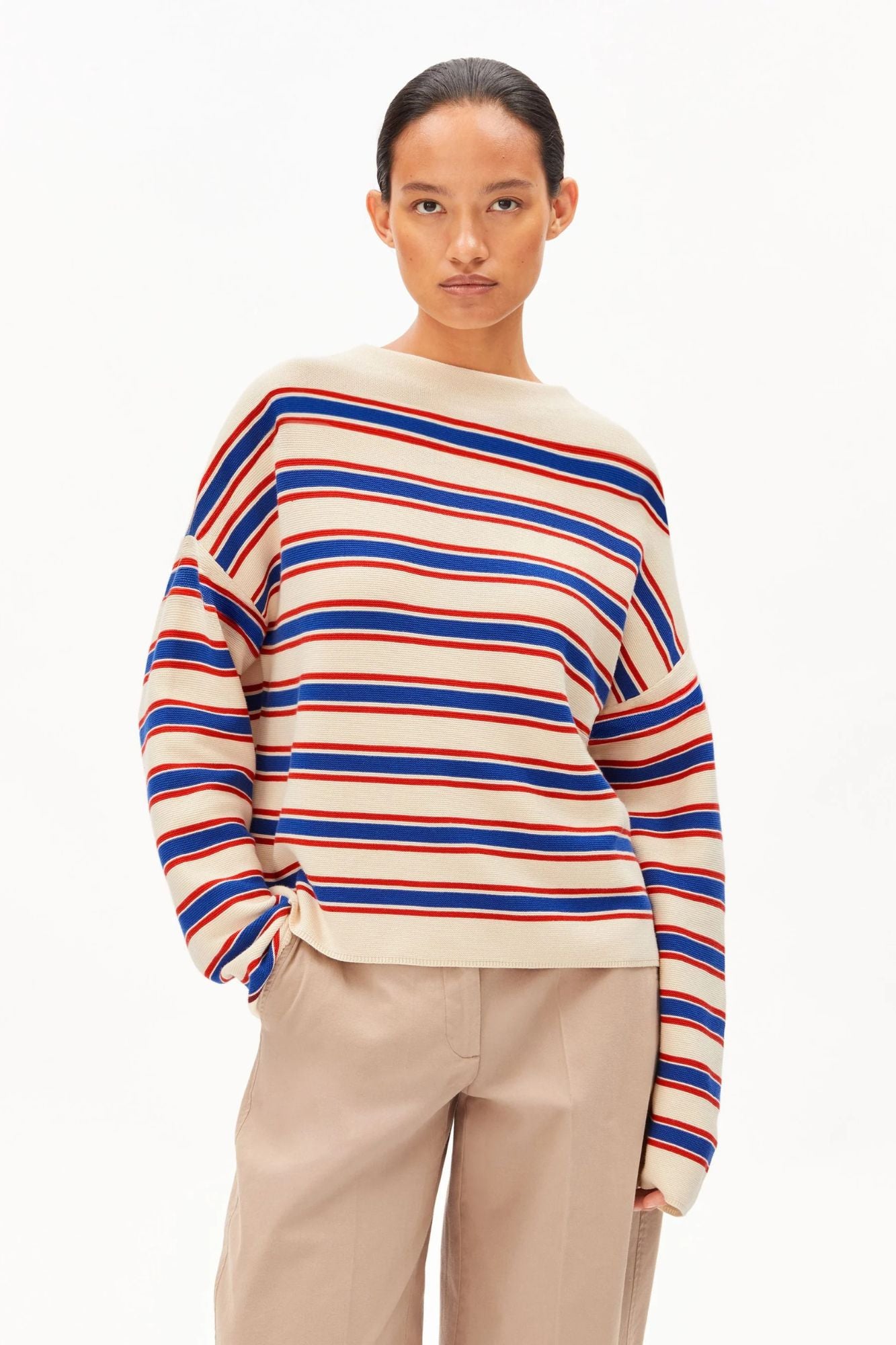 Merinna Stripes Knit Sweater