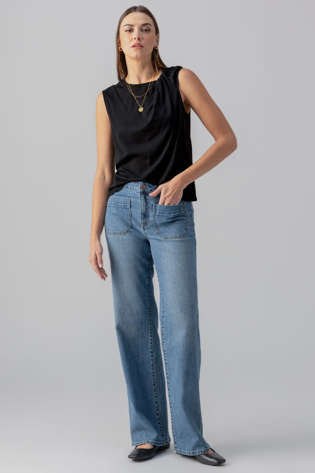 Marine Full Length Denim Pant