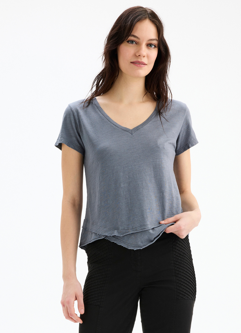 Ava T-shirt à col en V
