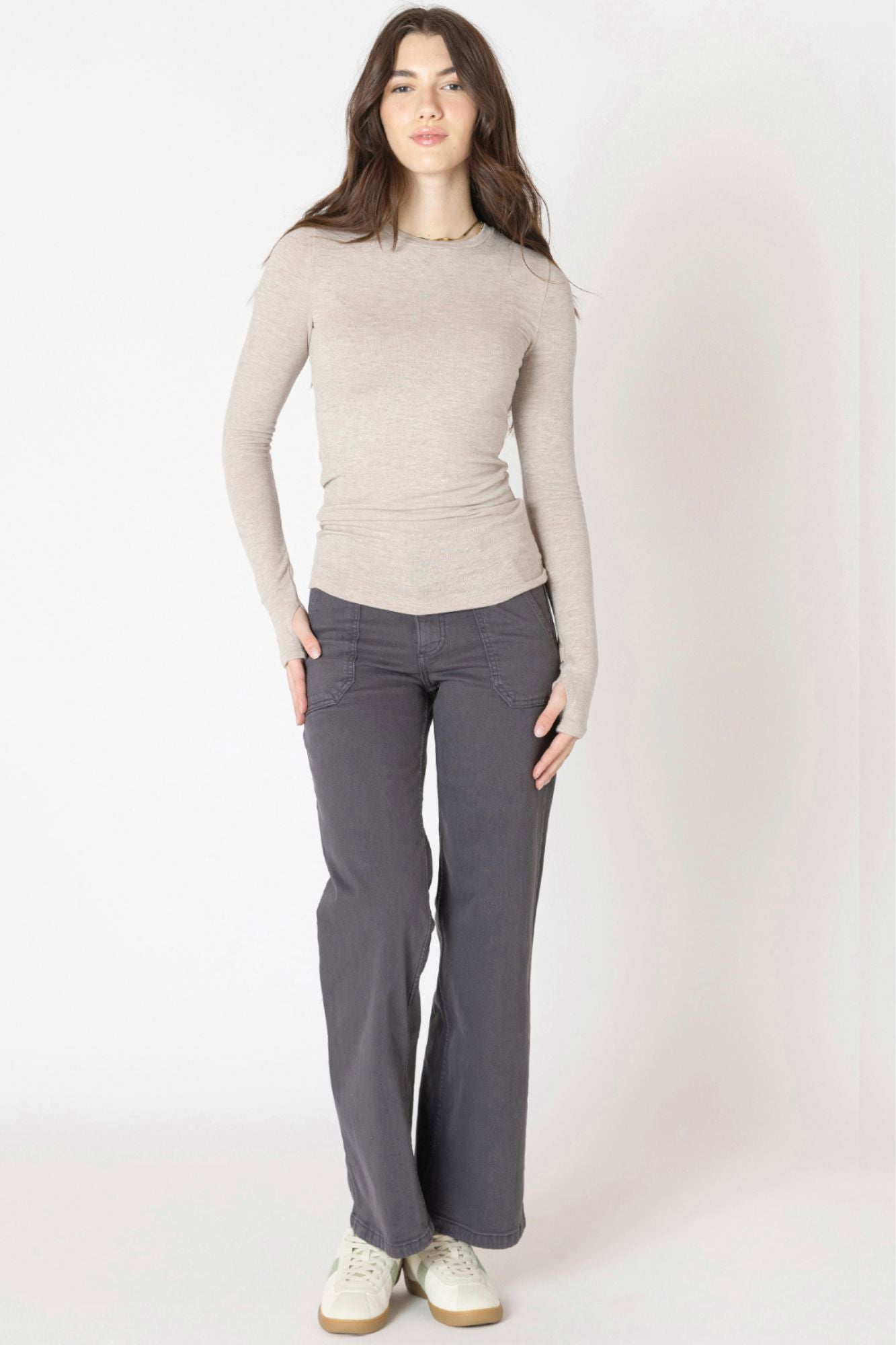 Straight Leg Twill Pant