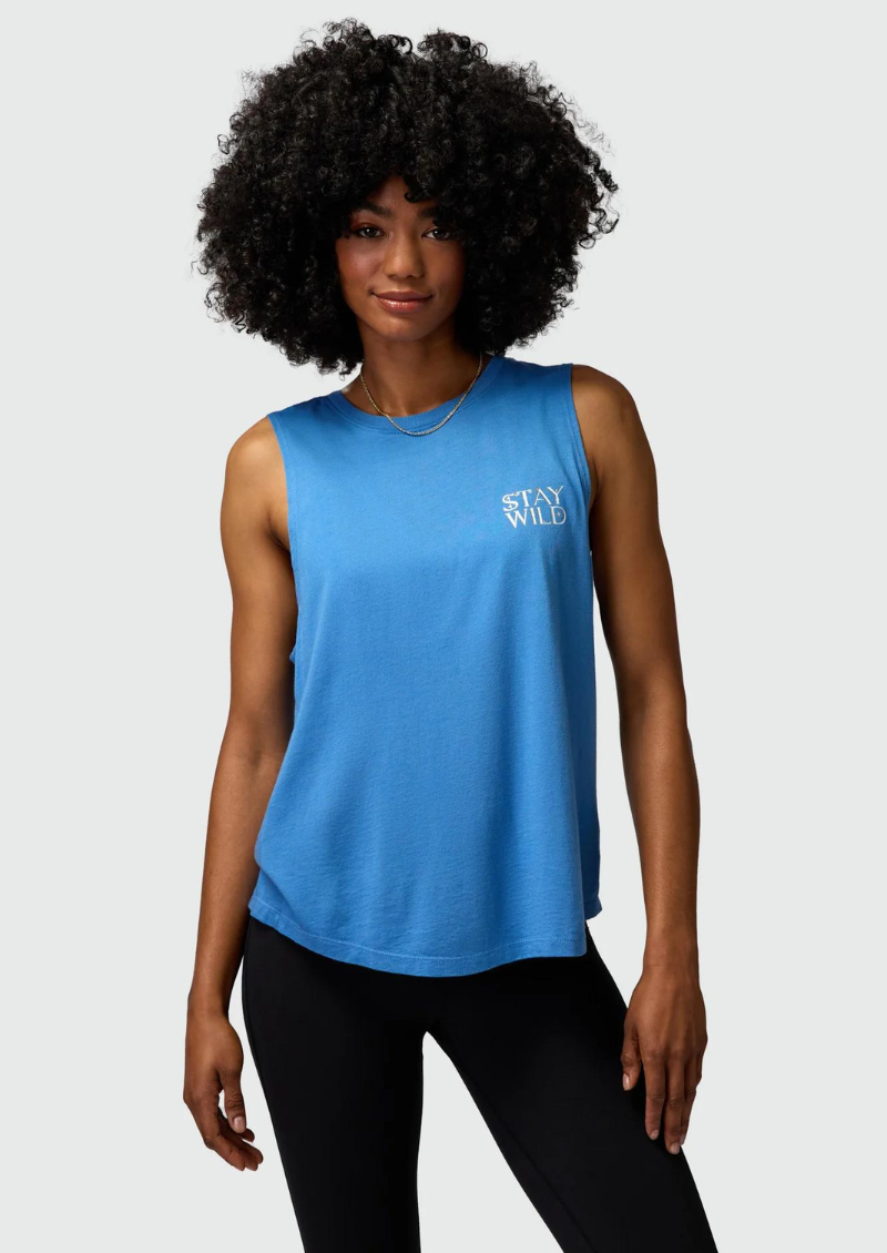 Stay Wild Jade Muscle Tank
